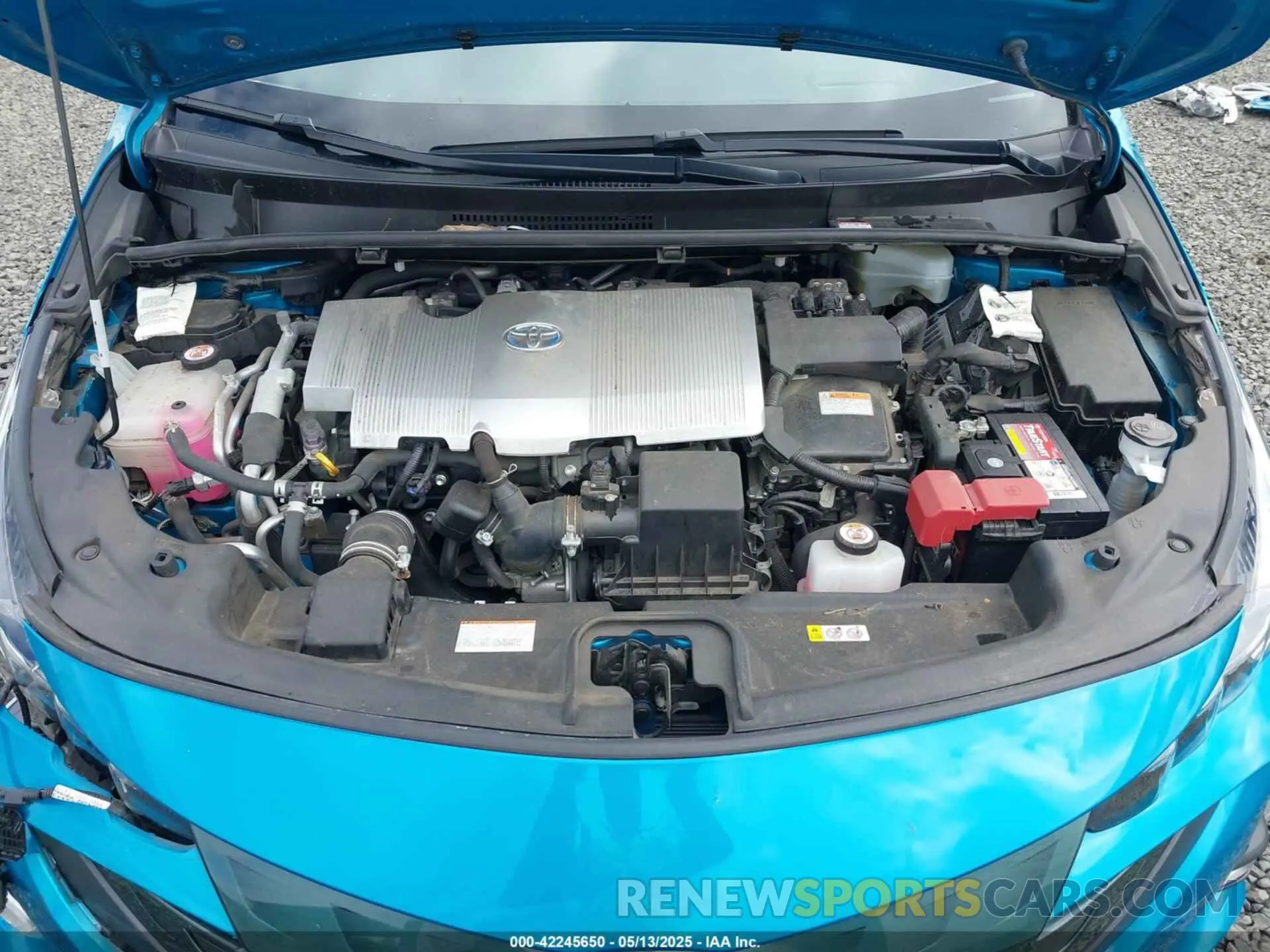 10 fotografías del automóvil dañado JTDKARFP6K3105819 TOYOTA PRIUS PRIME 2019