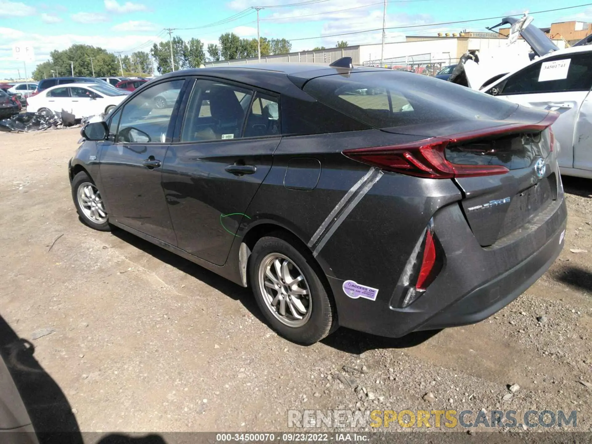 3 fotografías del automóvil dañado JTDKARFP6K3110809 TOYOTA PRIUS PRIME 2019