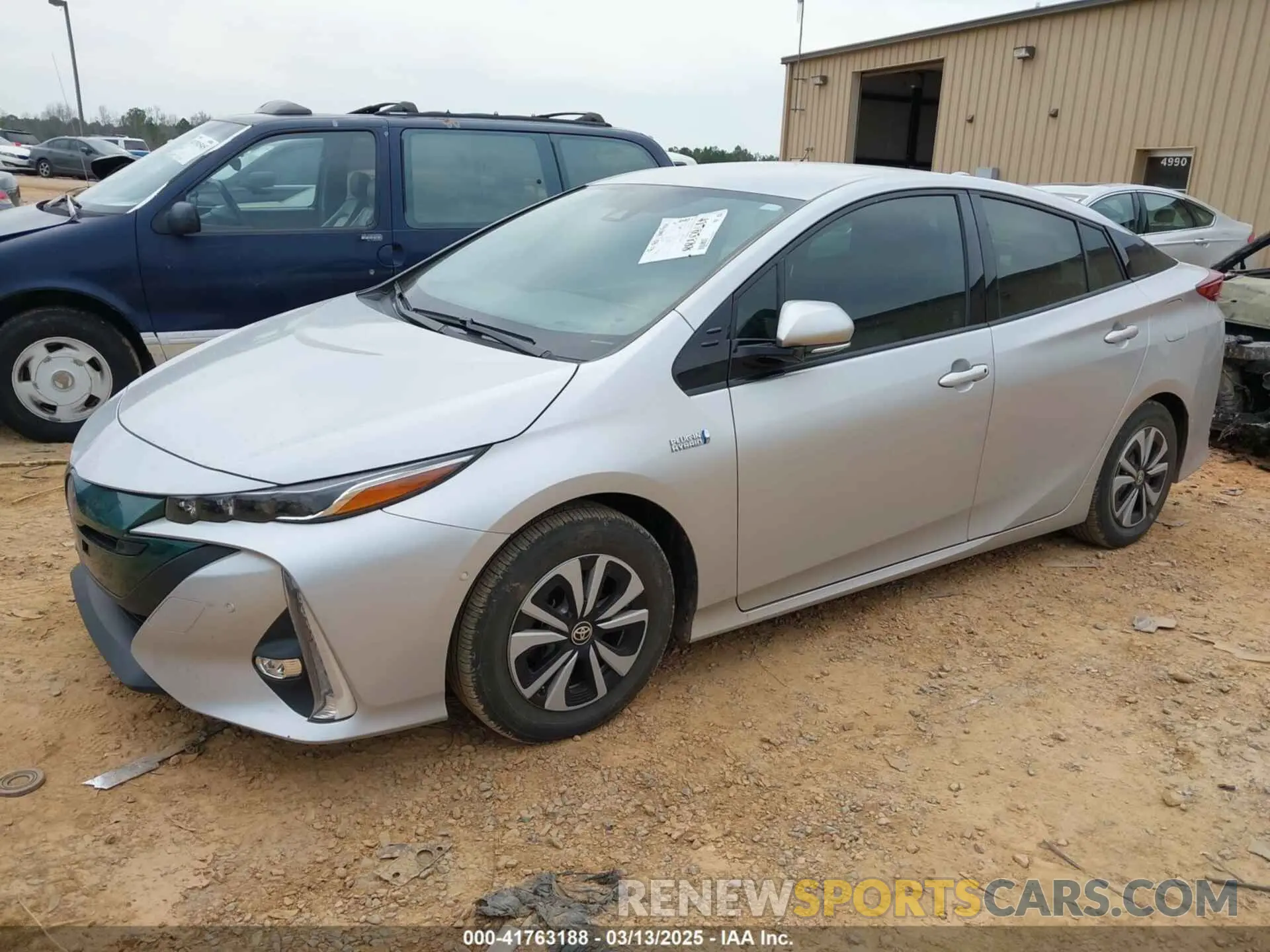 2 fotografías del automóvil dañado JTDKARFP8K3109905 TOYOTA PRIUS PRIME 2019