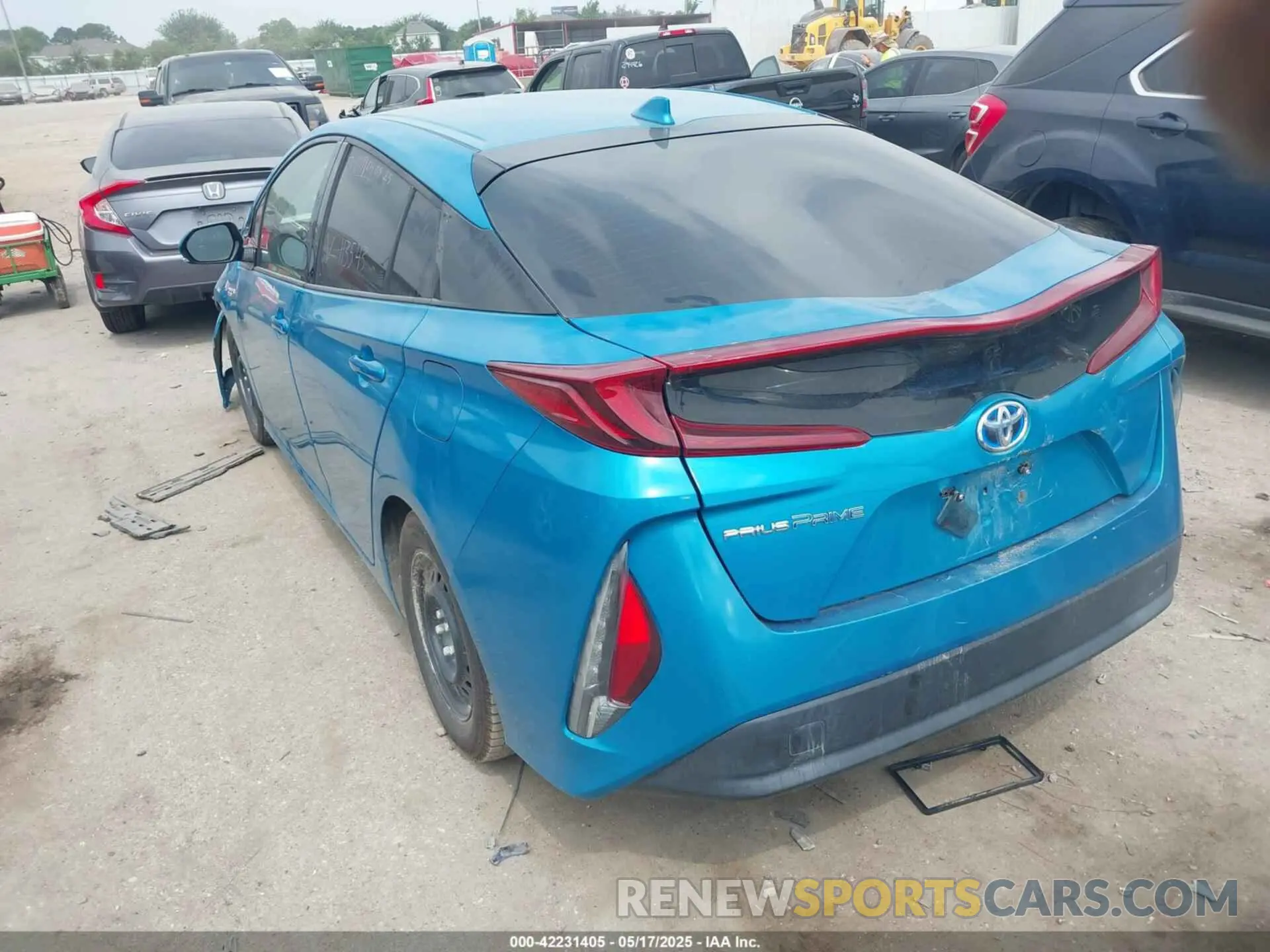 3 fotografías del automóvil dañado JTDKARFP9K3113543 TOYOTA PRIUS PRIME 2019
