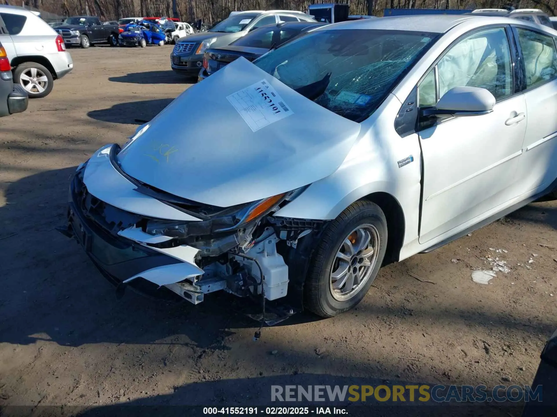 6 fotografías del automóvil dañado JTDKARFP1L3127406 TOYOTA PRIUS PRIME 2020