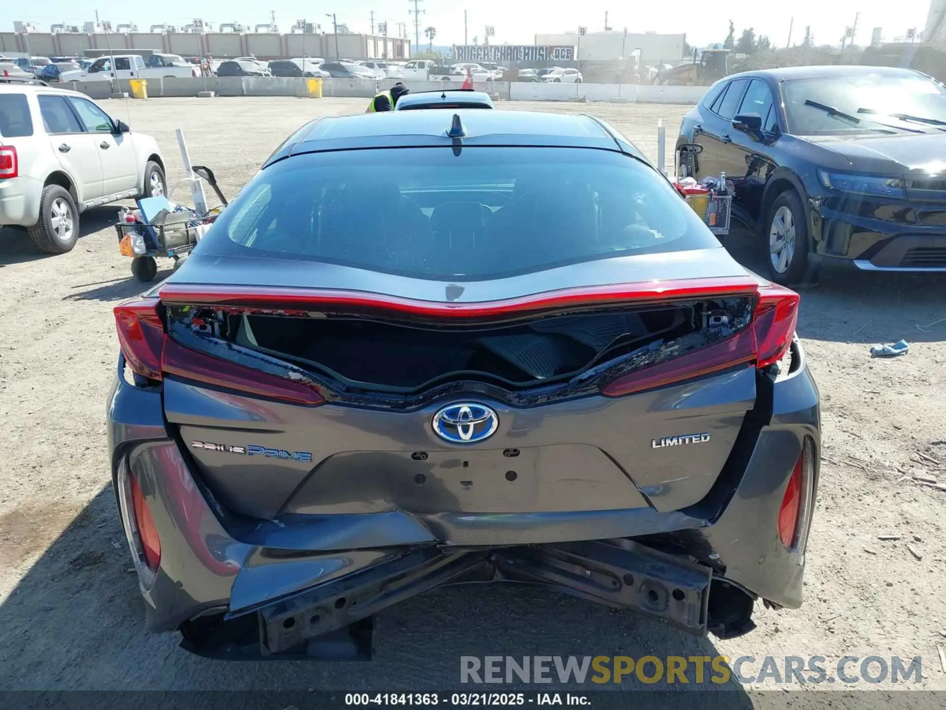 16 fotografías del automóvil dañado JTDKARFP1L3145839 TOYOTA PRIUS PRIME 2020