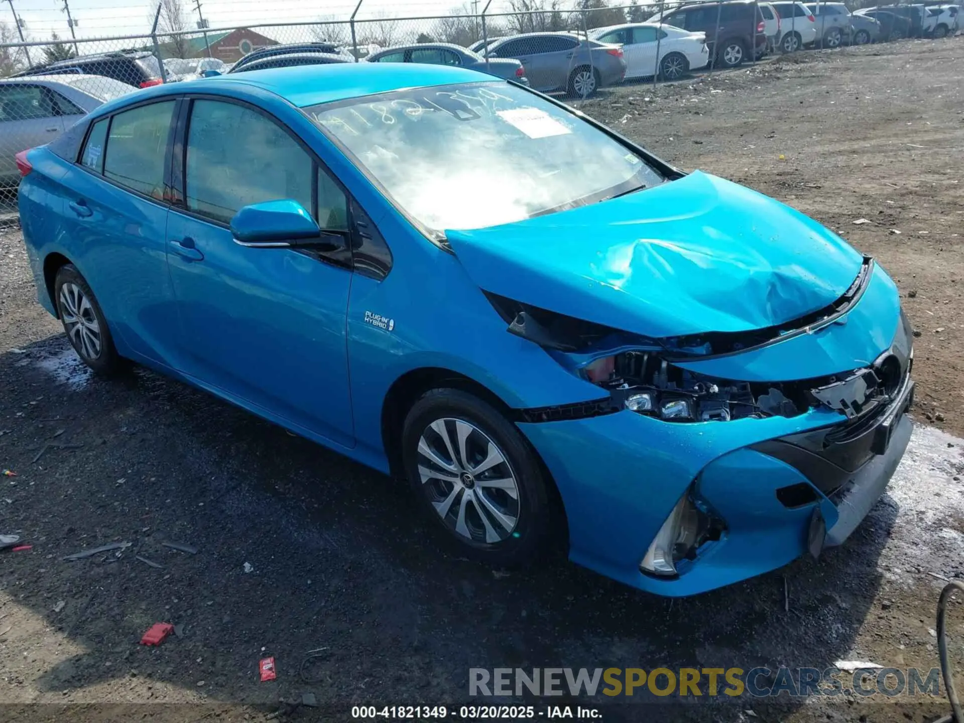 1 fotografías del automóvil dañado JTDKARFP2L3122229 TOYOTA PRIUS PRIME 2020