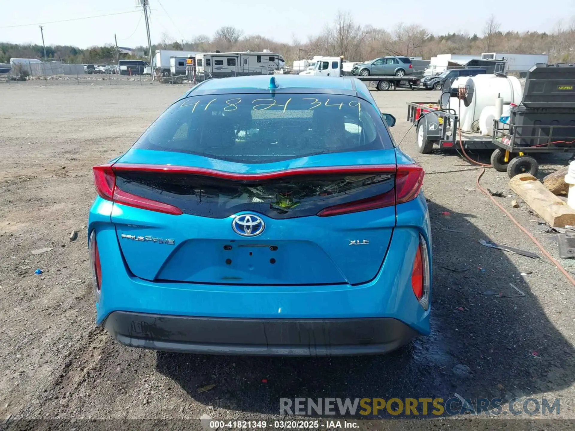 17 fotografías del automóvil dañado JTDKARFP2L3122229 TOYOTA PRIUS PRIME 2020
