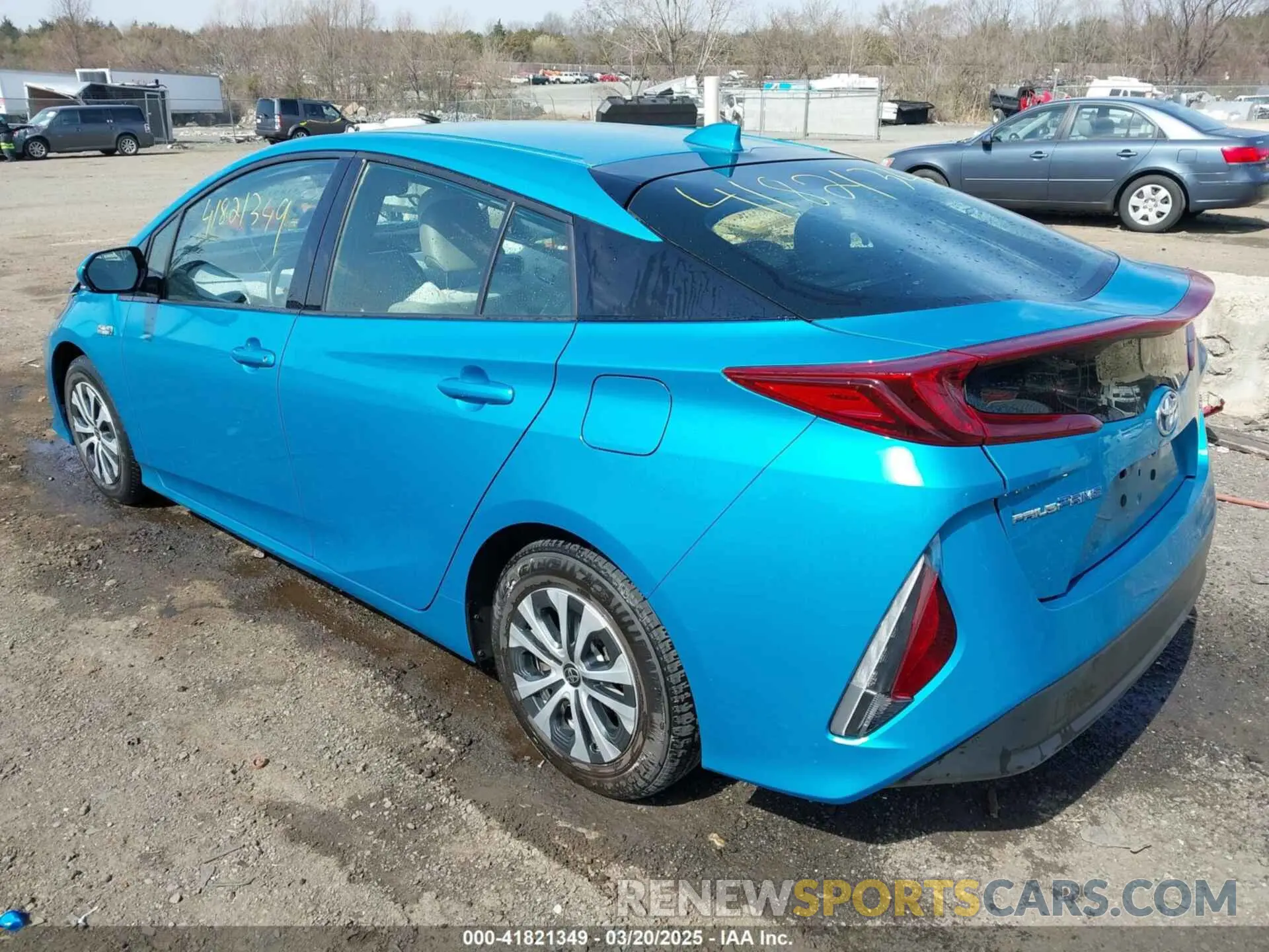 3 fotografías del automóvil dañado JTDKARFP2L3122229 TOYOTA PRIUS PRIME 2020