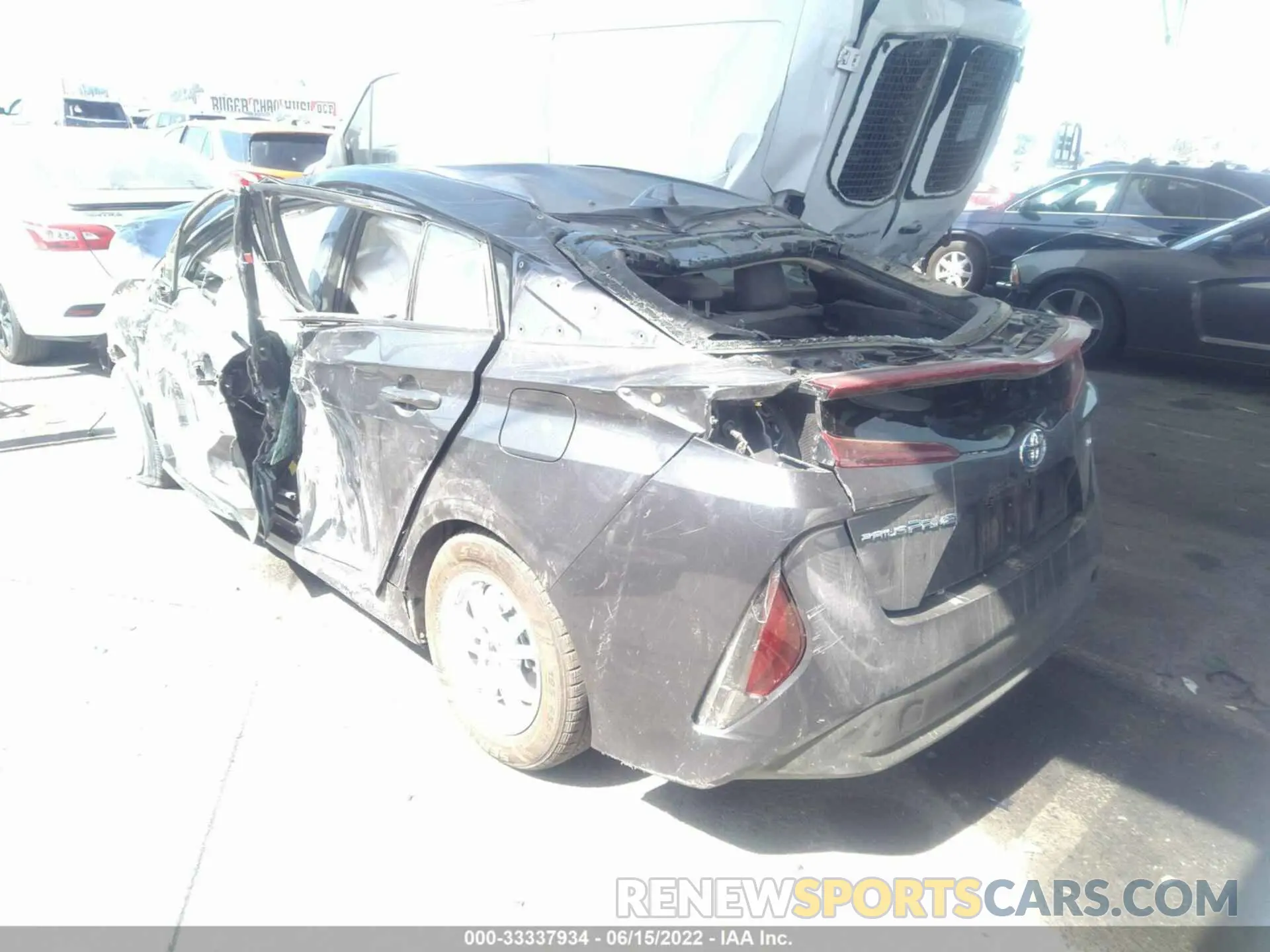 3 fotografías del automóvil dañado JTDKARFP2L3160026 TOYOTA PRIUS PRIME 2020
