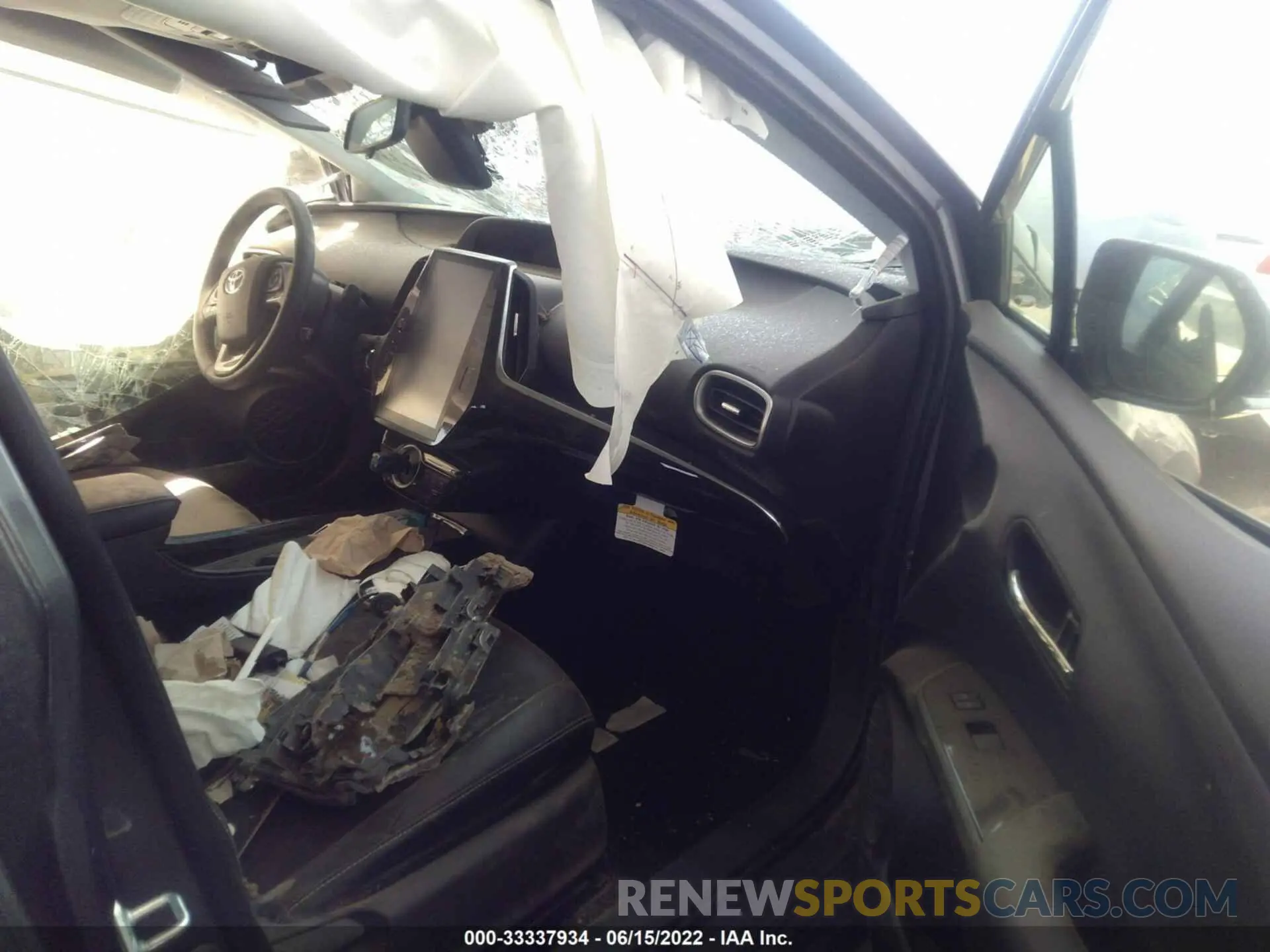 5 fotografías del automóvil dañado JTDKARFP2L3160026 TOYOTA PRIUS PRIME 2020