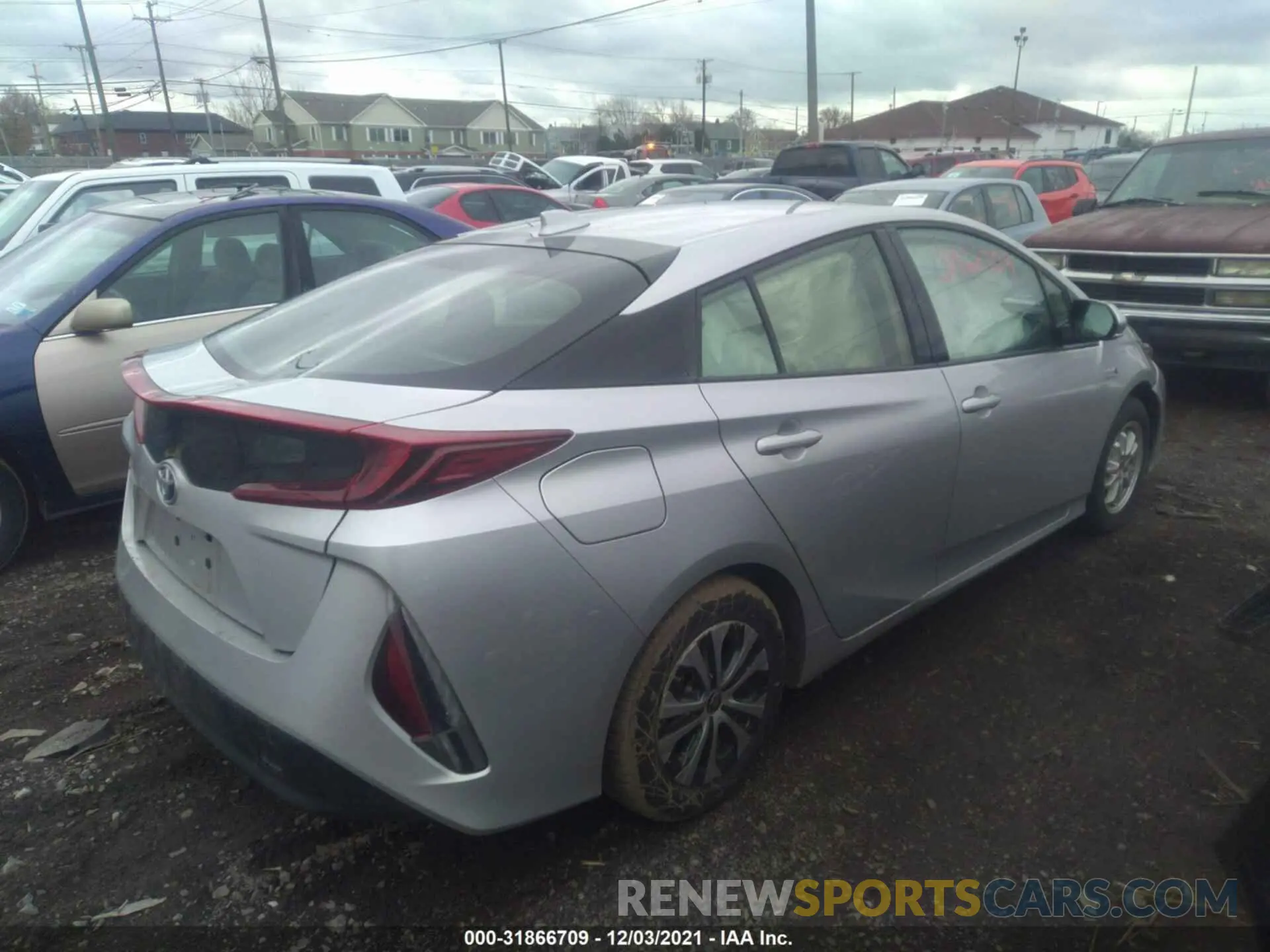 4 fotografías del automóvil dañado JTDKARFP2L3161452 TOYOTA PRIUS PRIME 2020