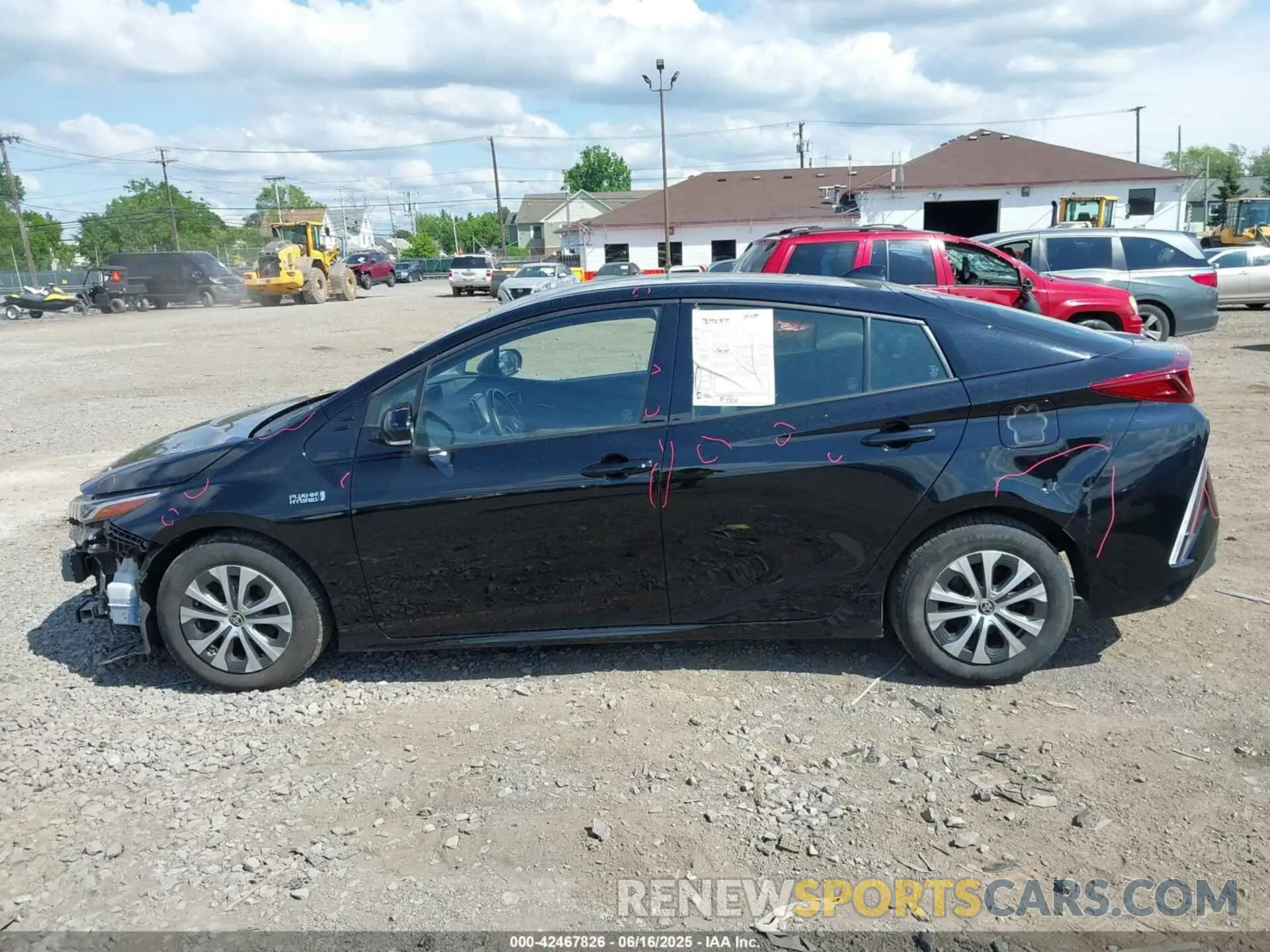 14 fotografías del automóvil dañado JTDKARFP3L3156910 TOYOTA PRIUS PRIME 2020