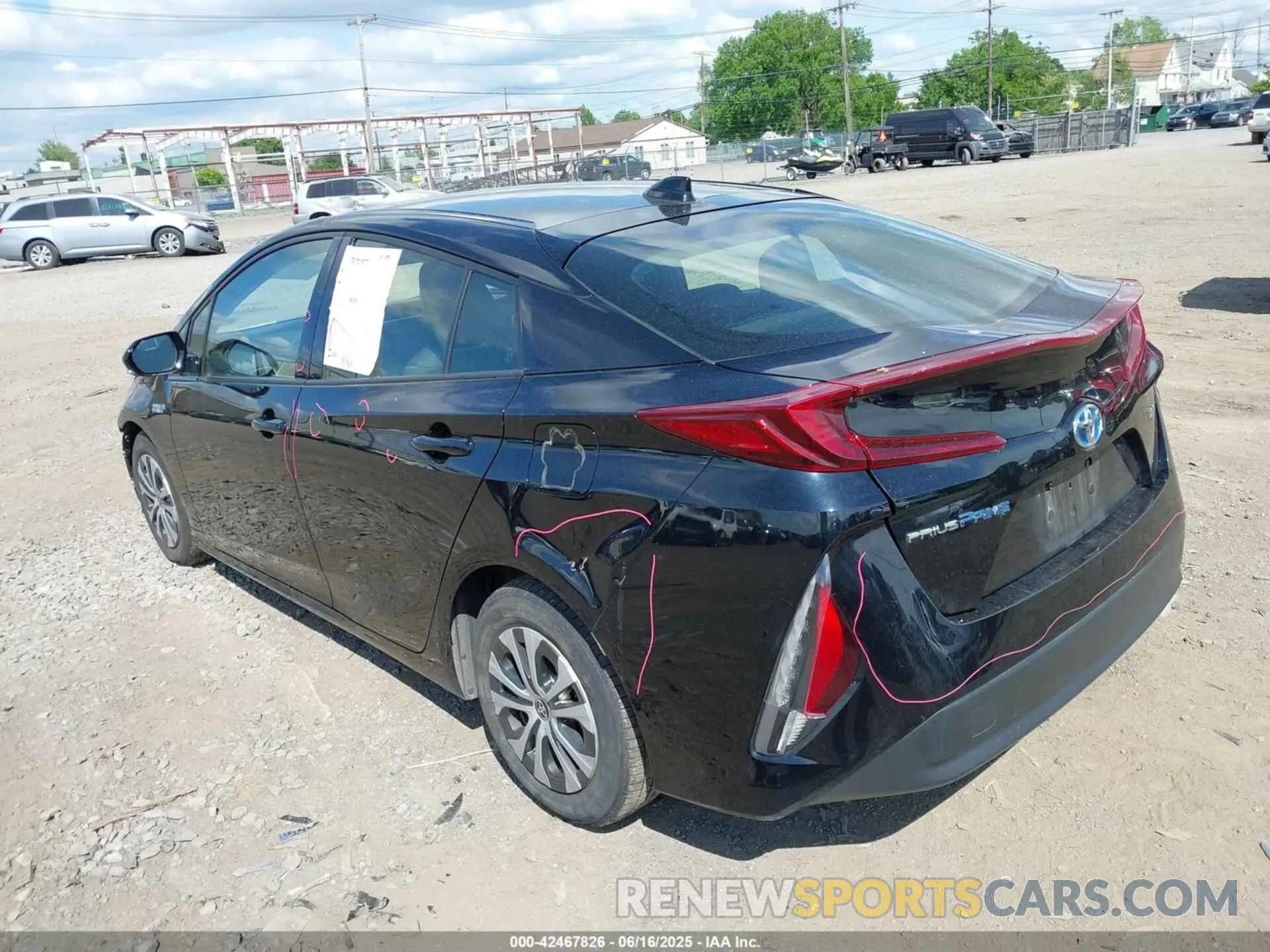3 fotografías del automóvil dañado JTDKARFP3L3156910 TOYOTA PRIUS PRIME 2020