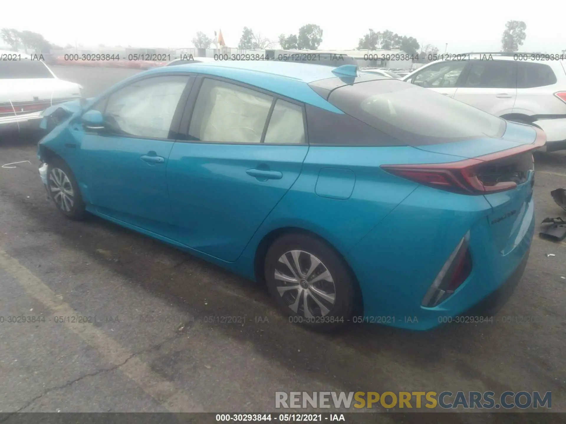 3 fotografías del automóvil dañado JTDKARFP3L3160021 TOYOTA PRIUS PRIME 2020