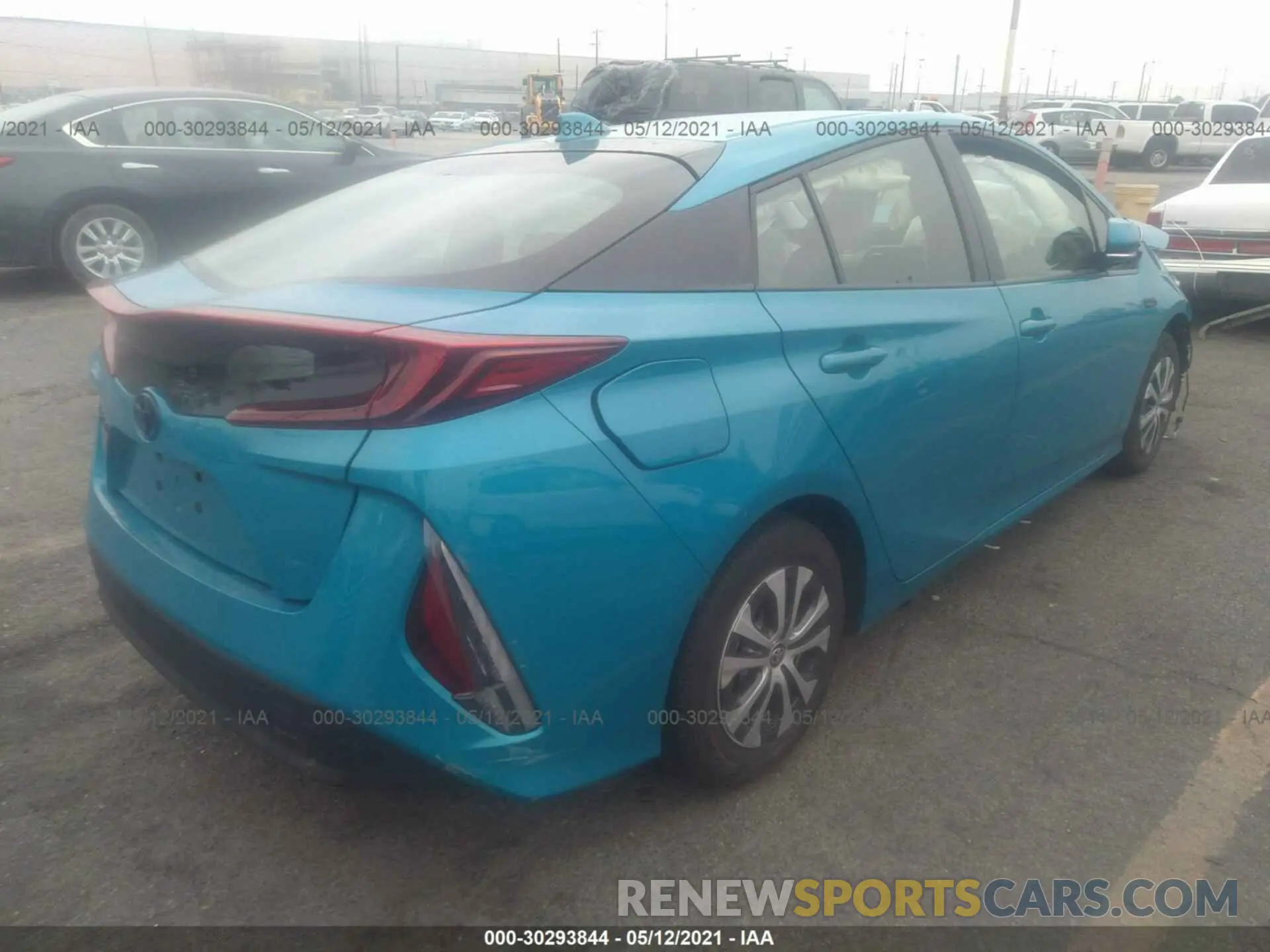 4 fotografías del automóvil dañado JTDKARFP3L3160021 TOYOTA PRIUS PRIME 2020