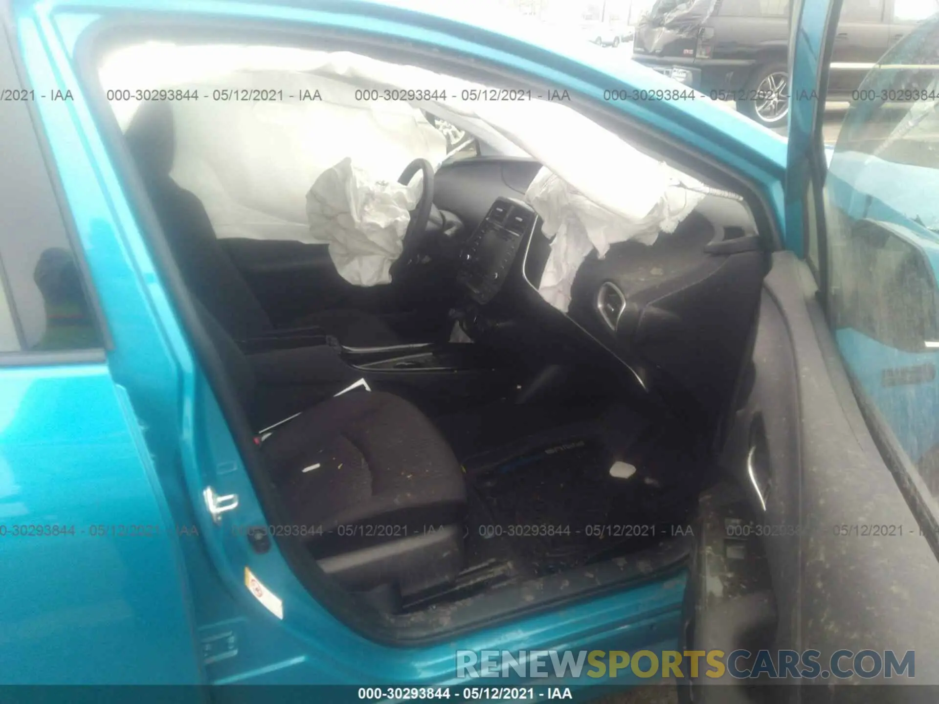 5 fotografías del automóvil dañado JTDKARFP3L3160021 TOYOTA PRIUS PRIME 2020