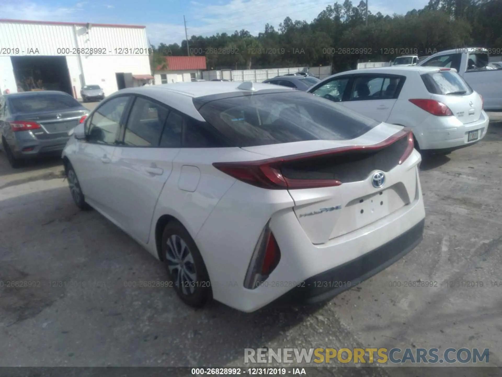 3 fotografías del automóvil dañado JTDKARFP4L3121681 TOYOTA PRIUS PRIME 2020