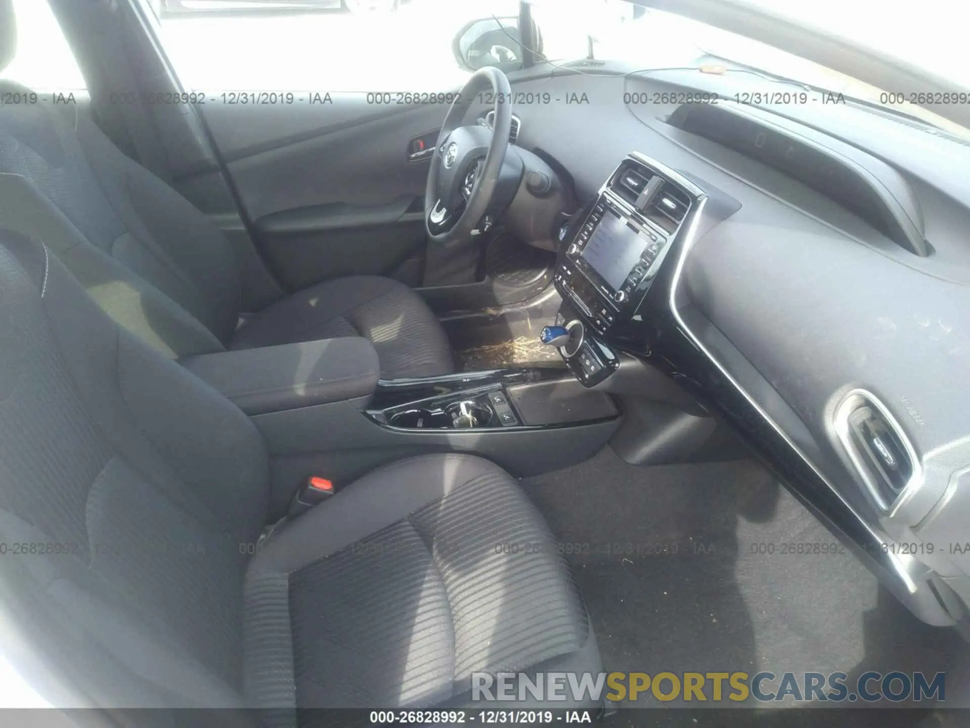 5 fotografías del automóvil dañado JTDKARFP4L3121681 TOYOTA PRIUS PRIME 2020