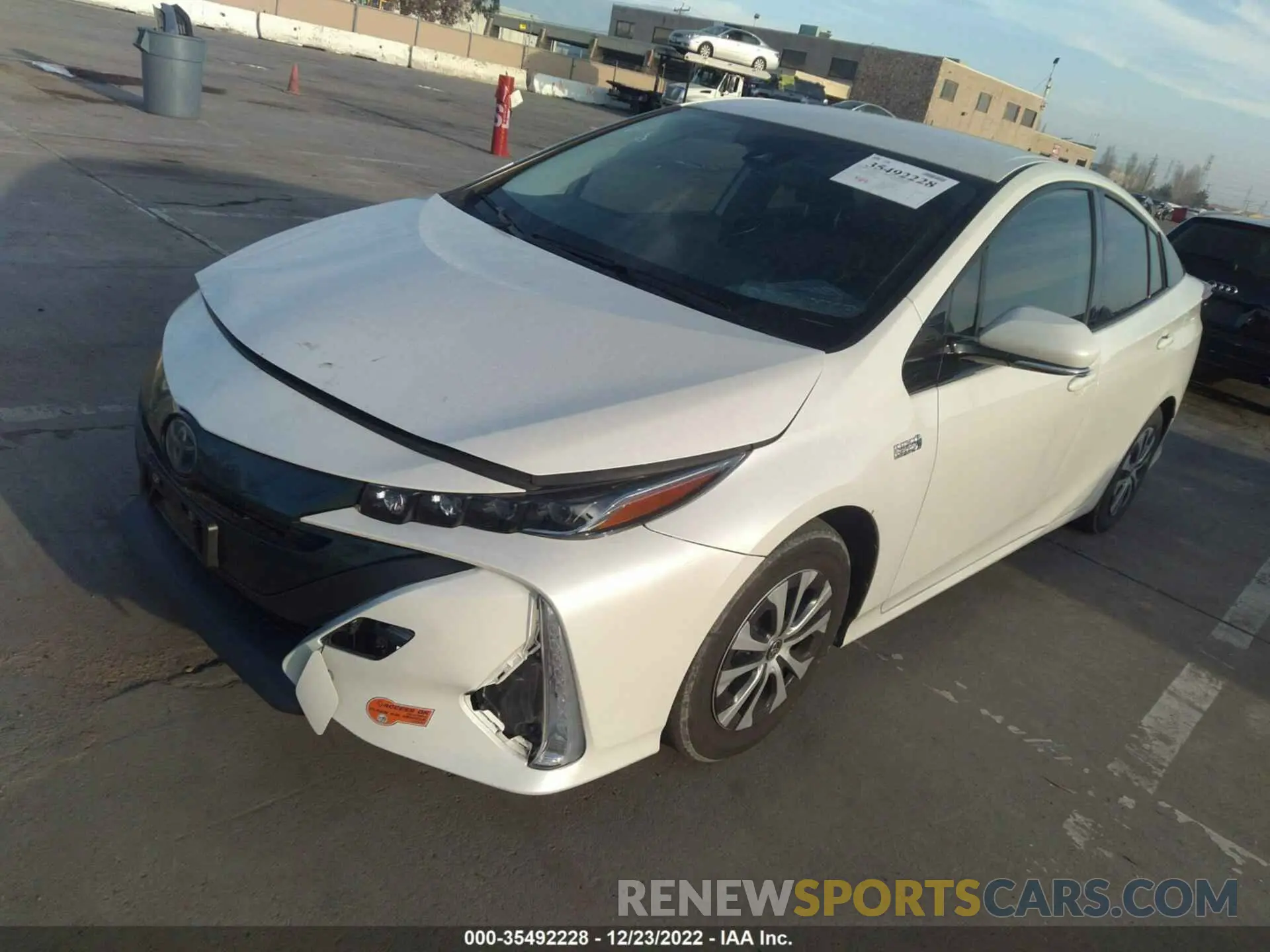 2 fotografías del automóvil dañado JTDKARFP4L3128839 TOYOTA PRIUS PRIME 2020