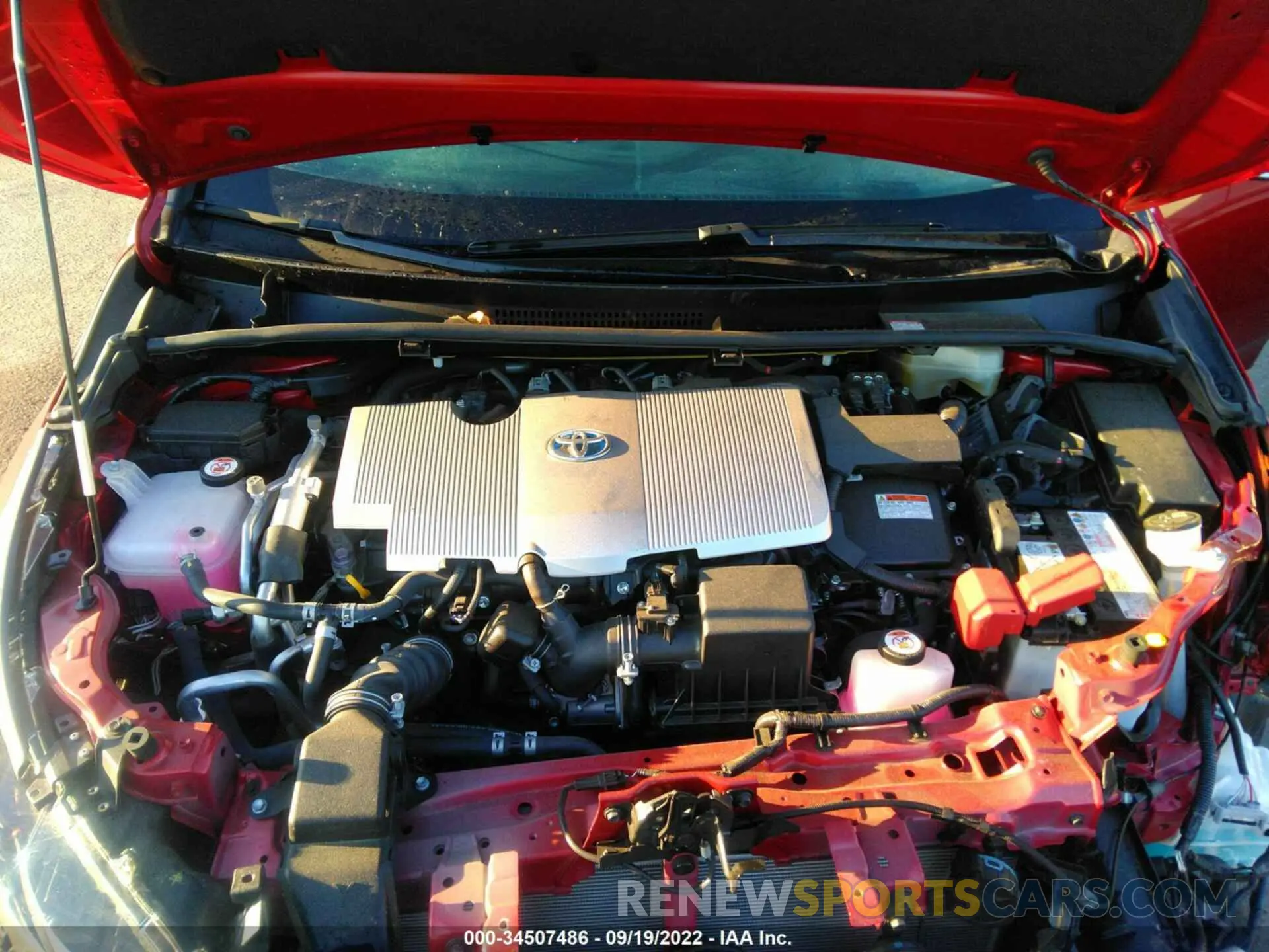 10 fotografías del automóvil dañado JTDKARFP4L3150338 TOYOTA PRIUS PRIME 2020