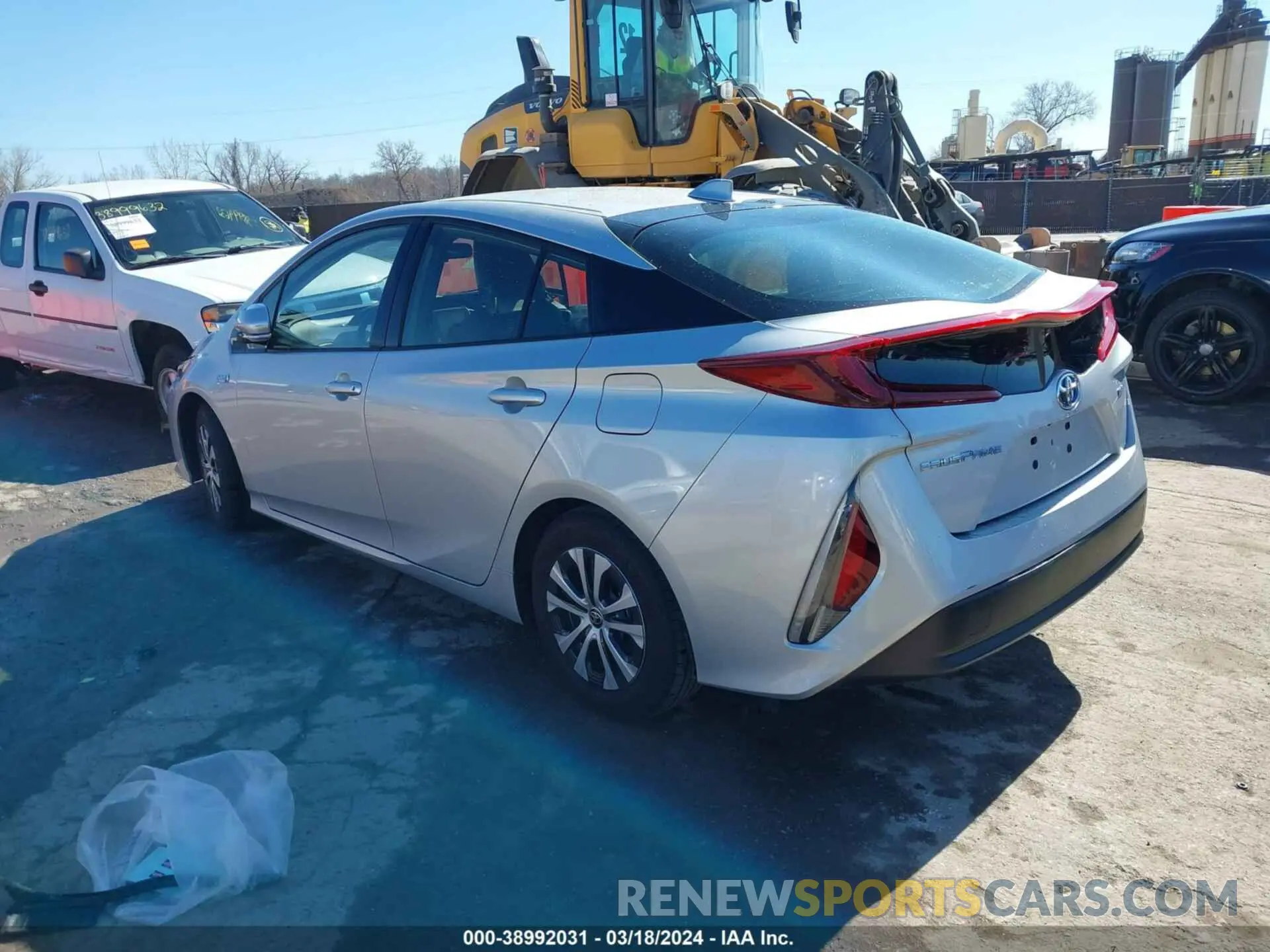 3 fotografías del automóvil dañado JTDKARFP4L3158553 TOYOTA PRIUS PRIME 2020
