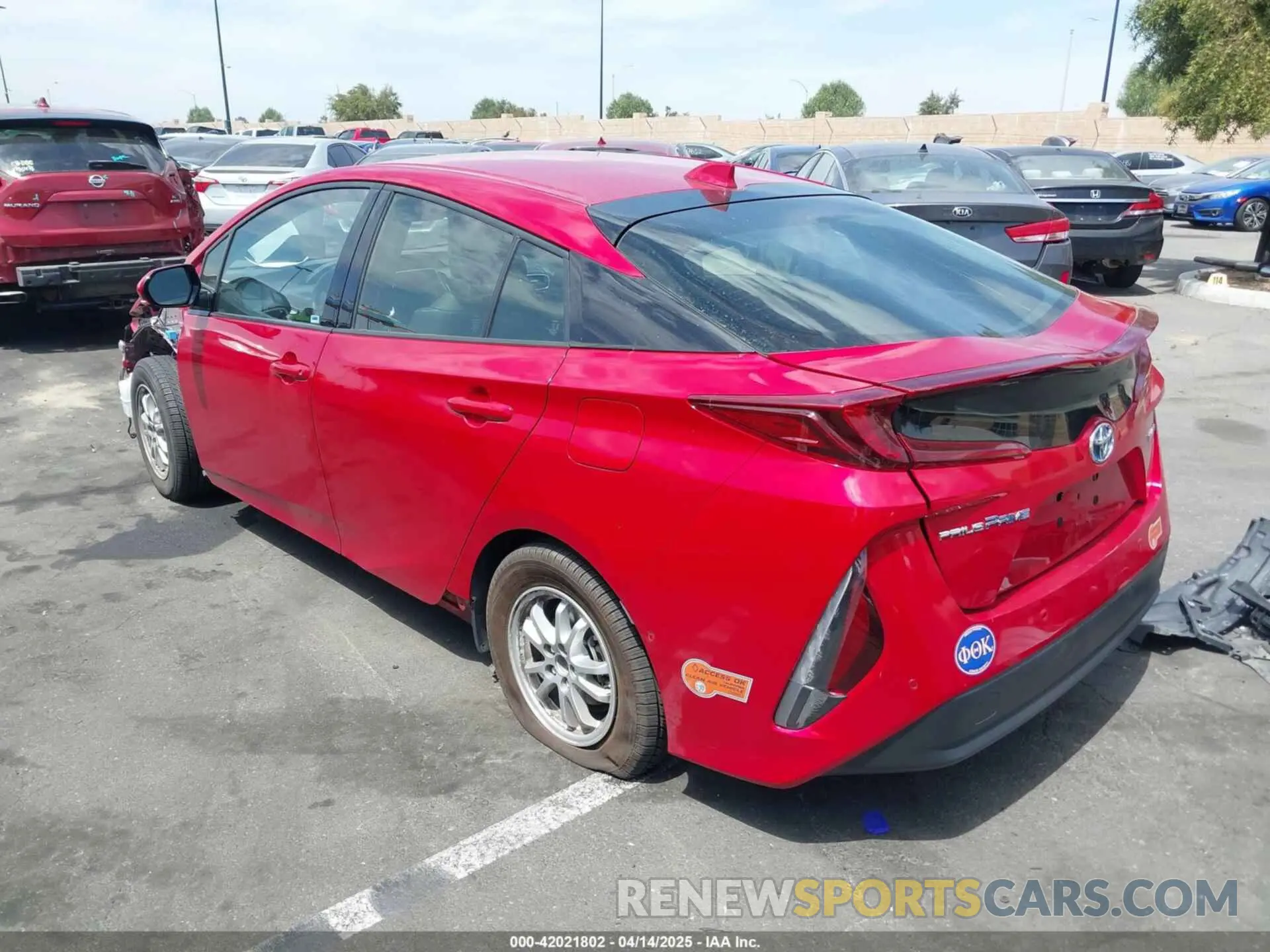 15 fotografías del automóvil dañado JTDKARFP5L3159355 TOYOTA PRIUS PRIME 2020