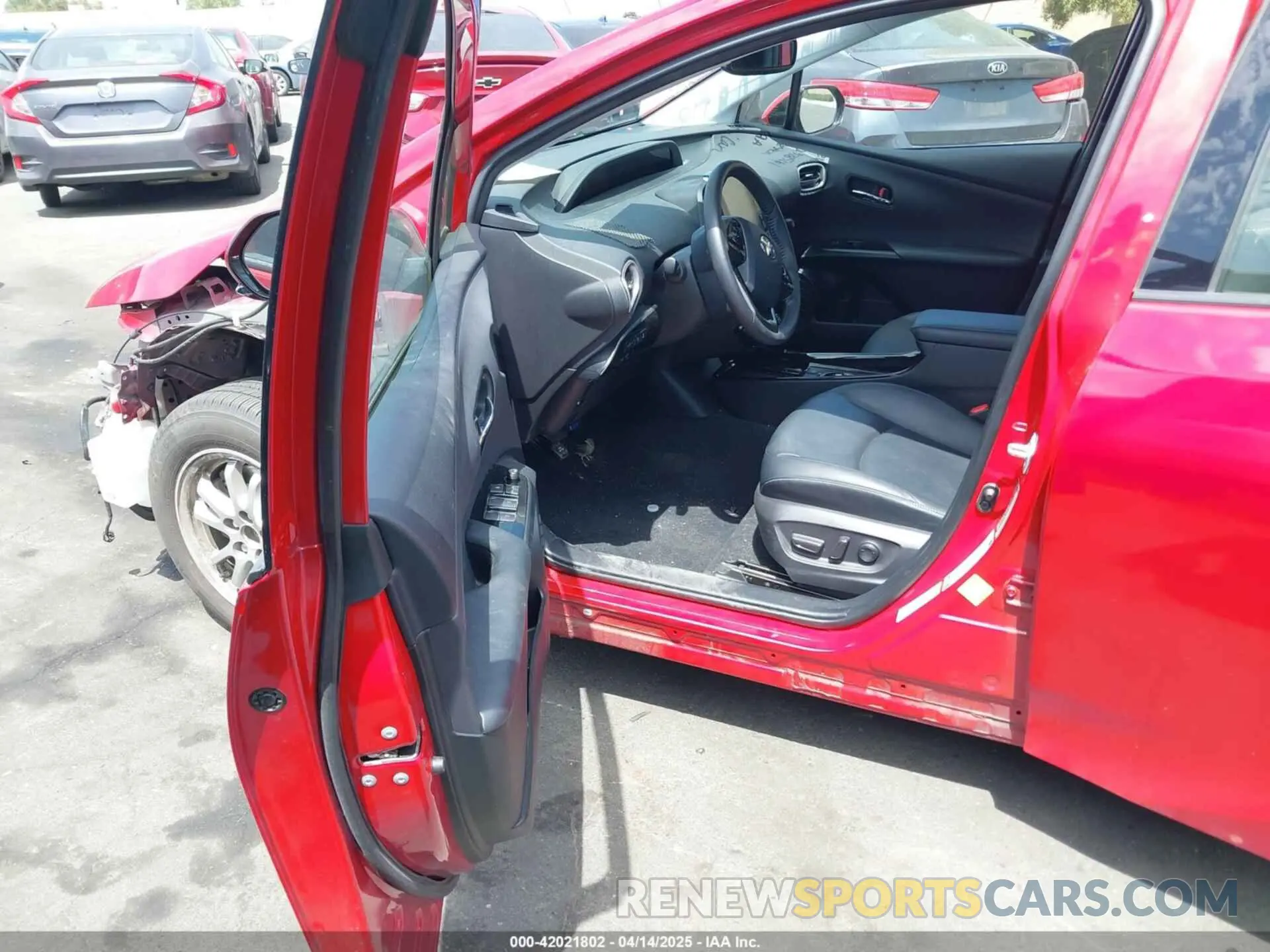5 fotografías del automóvil dañado JTDKARFP5L3159355 TOYOTA PRIUS PRIME 2020