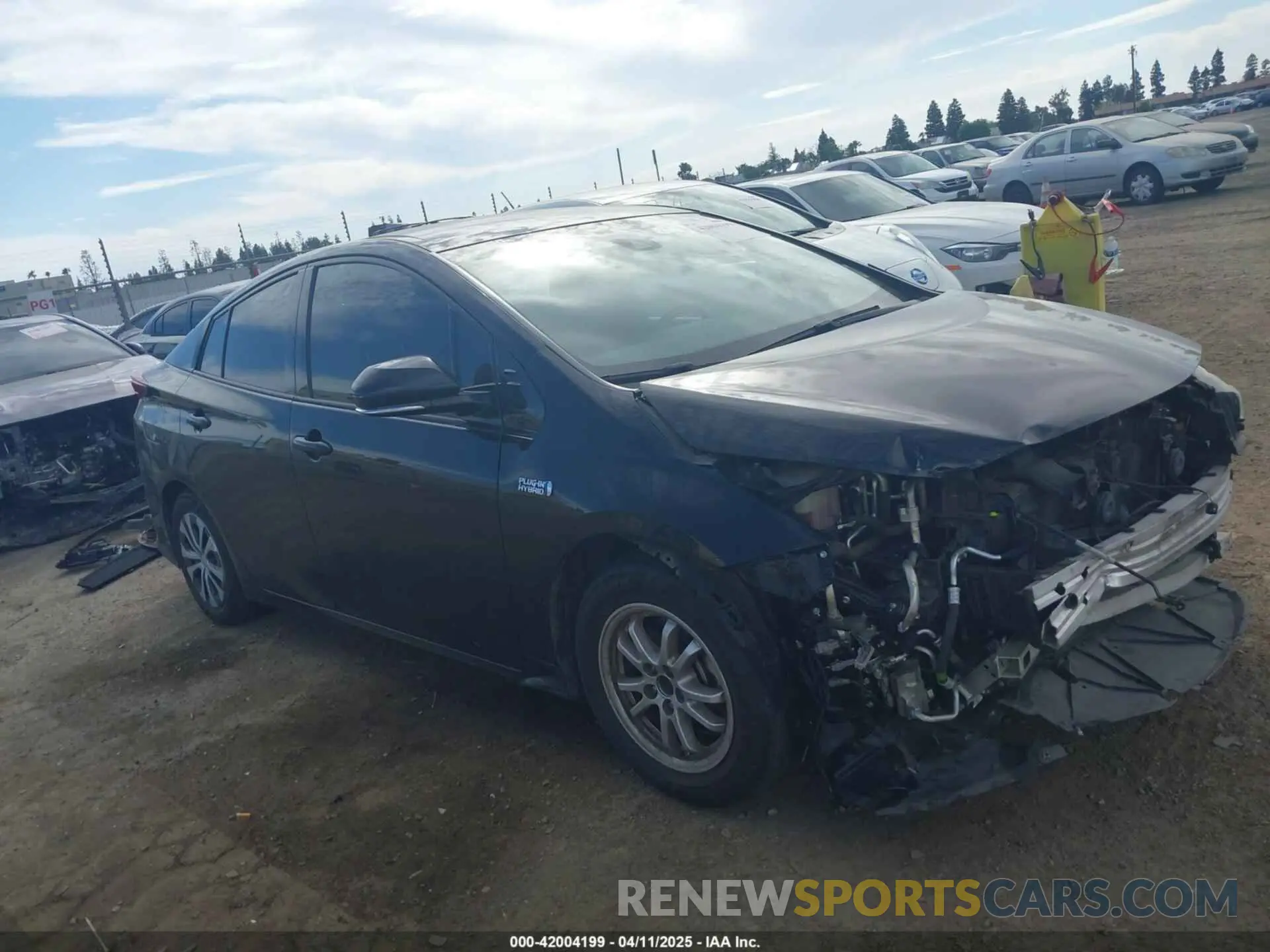 14 fotografías del automóvil dañado JTDKARFP7L3145683 TOYOTA PRIUS PRIME 2020
