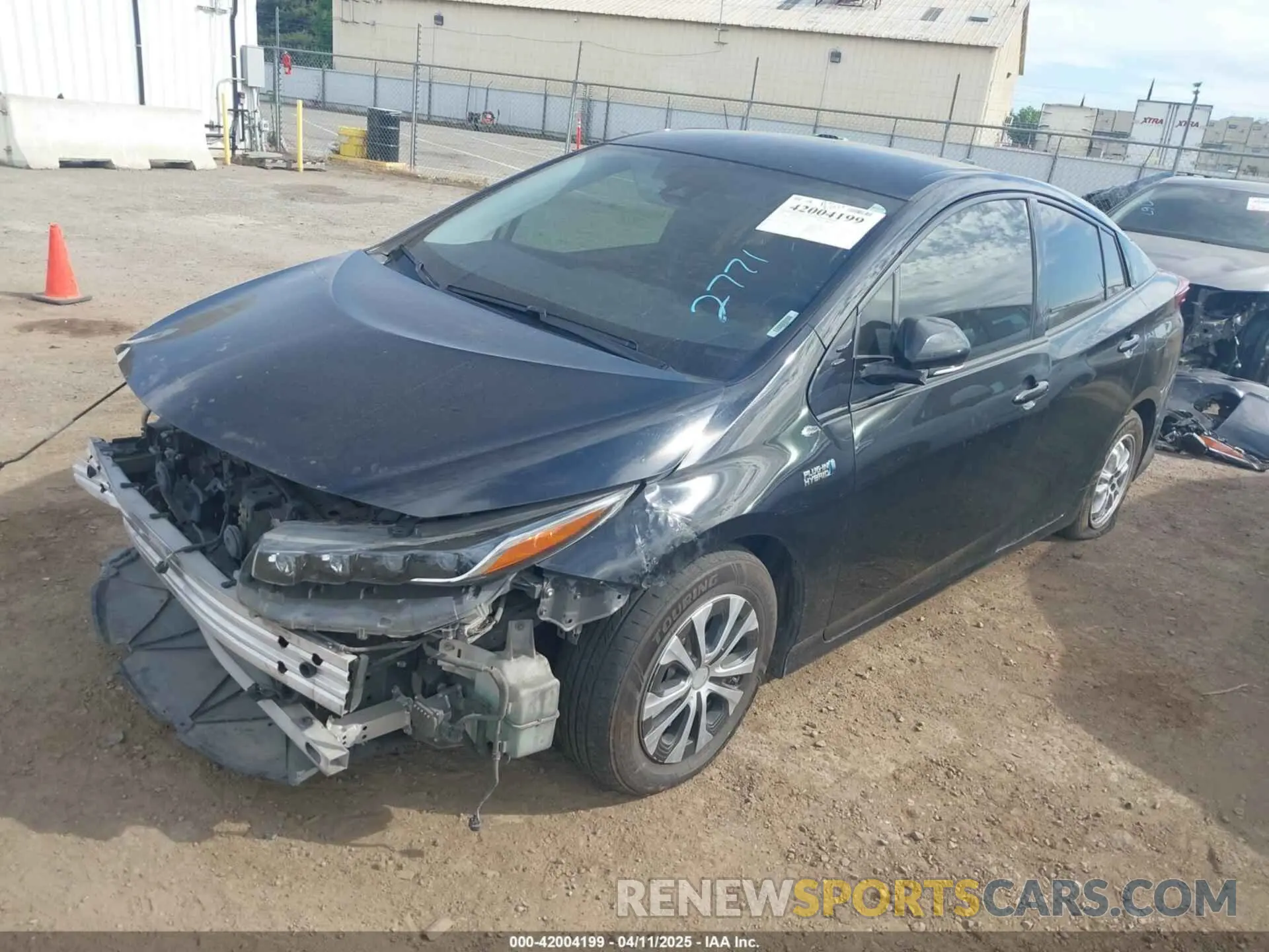 2 fotografías del automóvil dañado JTDKARFP7L3145683 TOYOTA PRIUS PRIME 2020