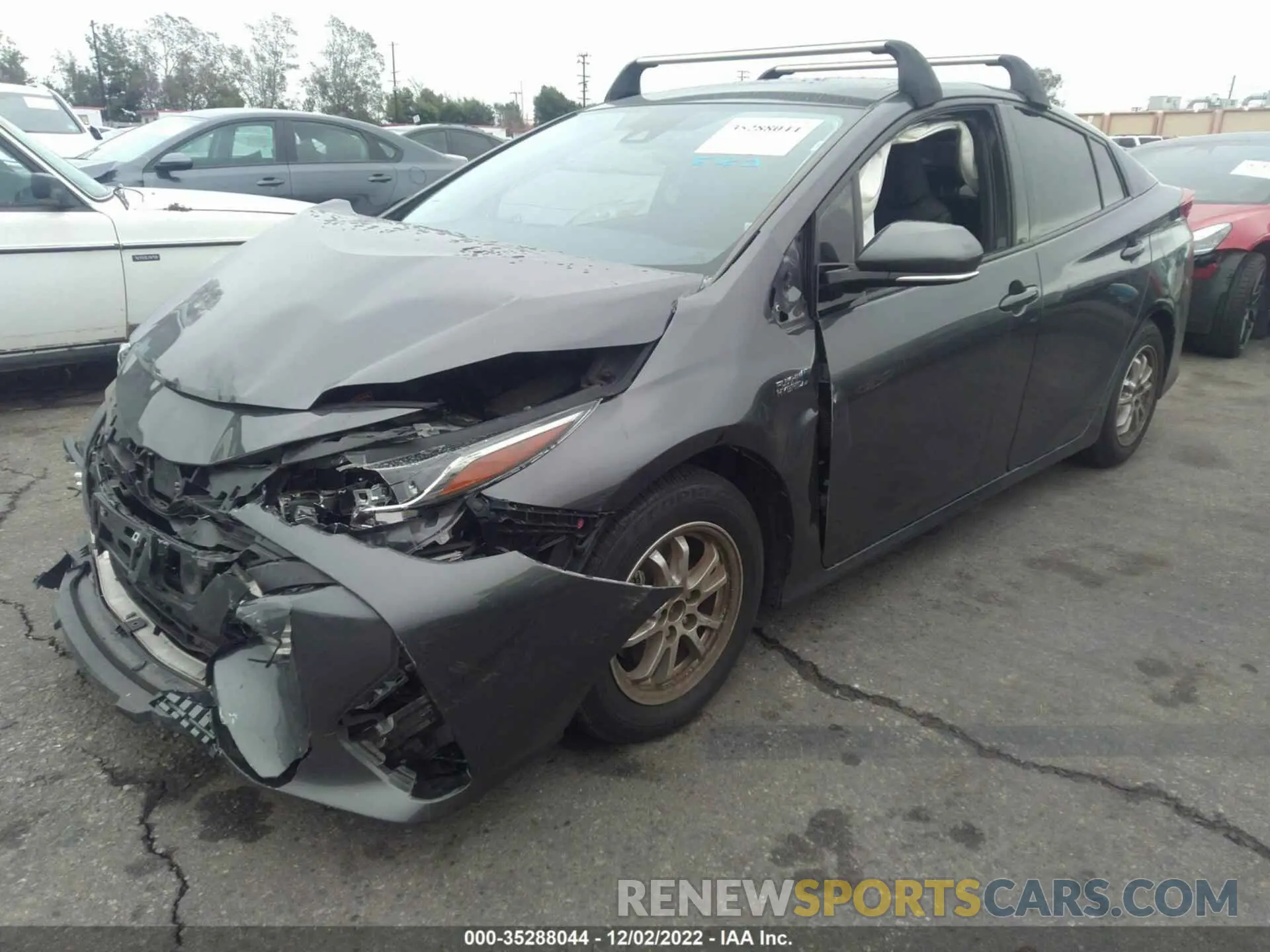 2 fotografías del automóvil dañado JTDKARFP7L3160880 TOYOTA PRIUS PRIME 2020
