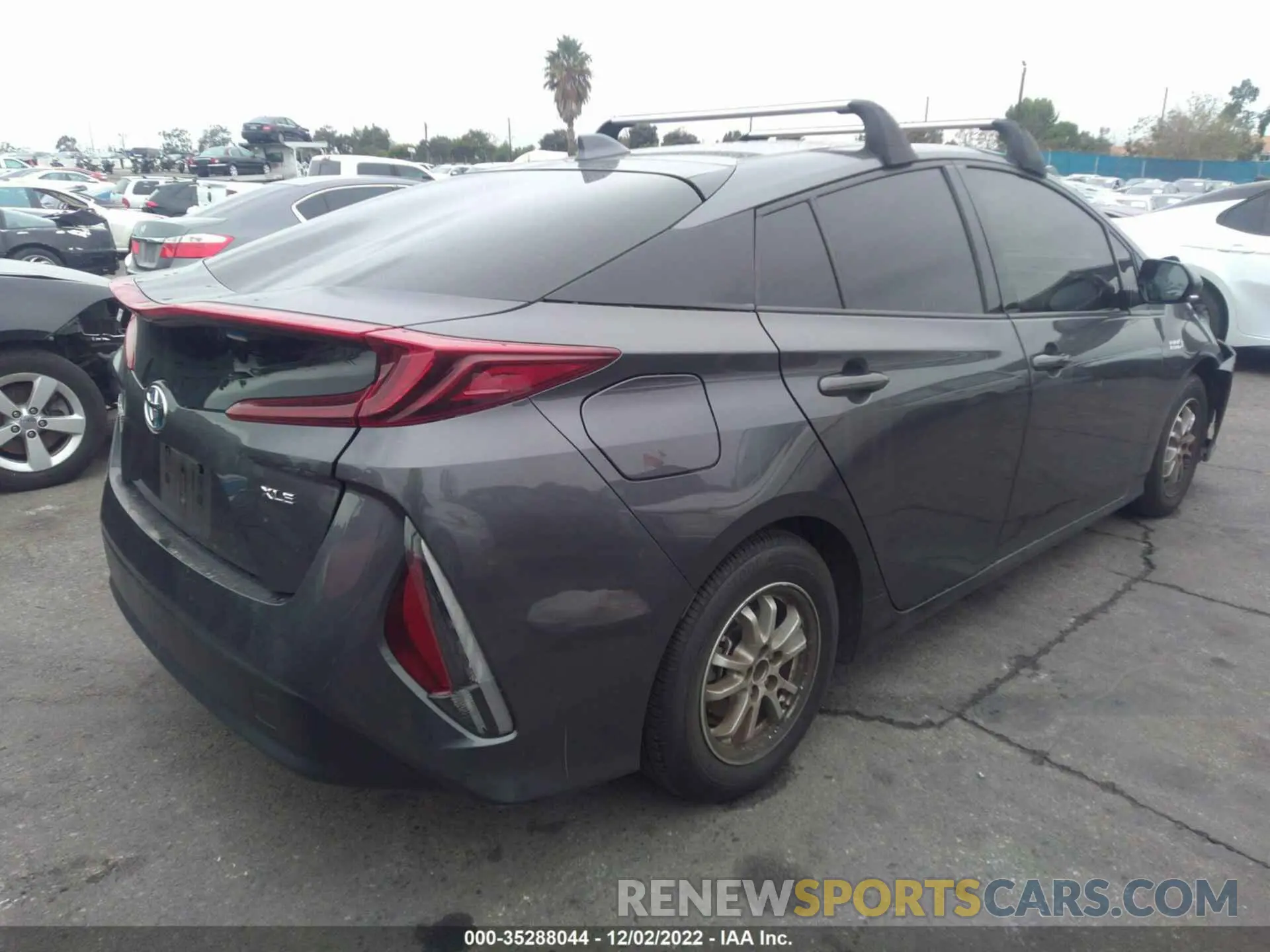 4 fotografías del automóvil dañado JTDKARFP7L3160880 TOYOTA PRIUS PRIME 2020