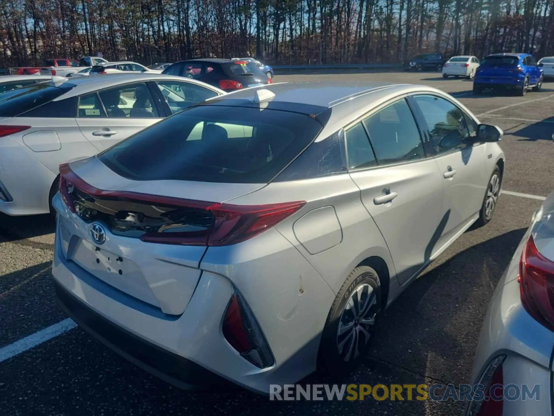 3 fotografías del automóvil dañado JTDKARFP8L3146843 TOYOTA PRIUS PRIME 2020
