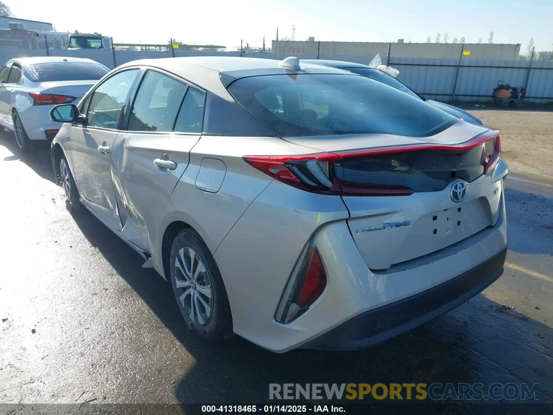 3 fotografías del automóvil dañado JTDKARFP8L3148303 TOYOTA PRIUS PRIME 2020