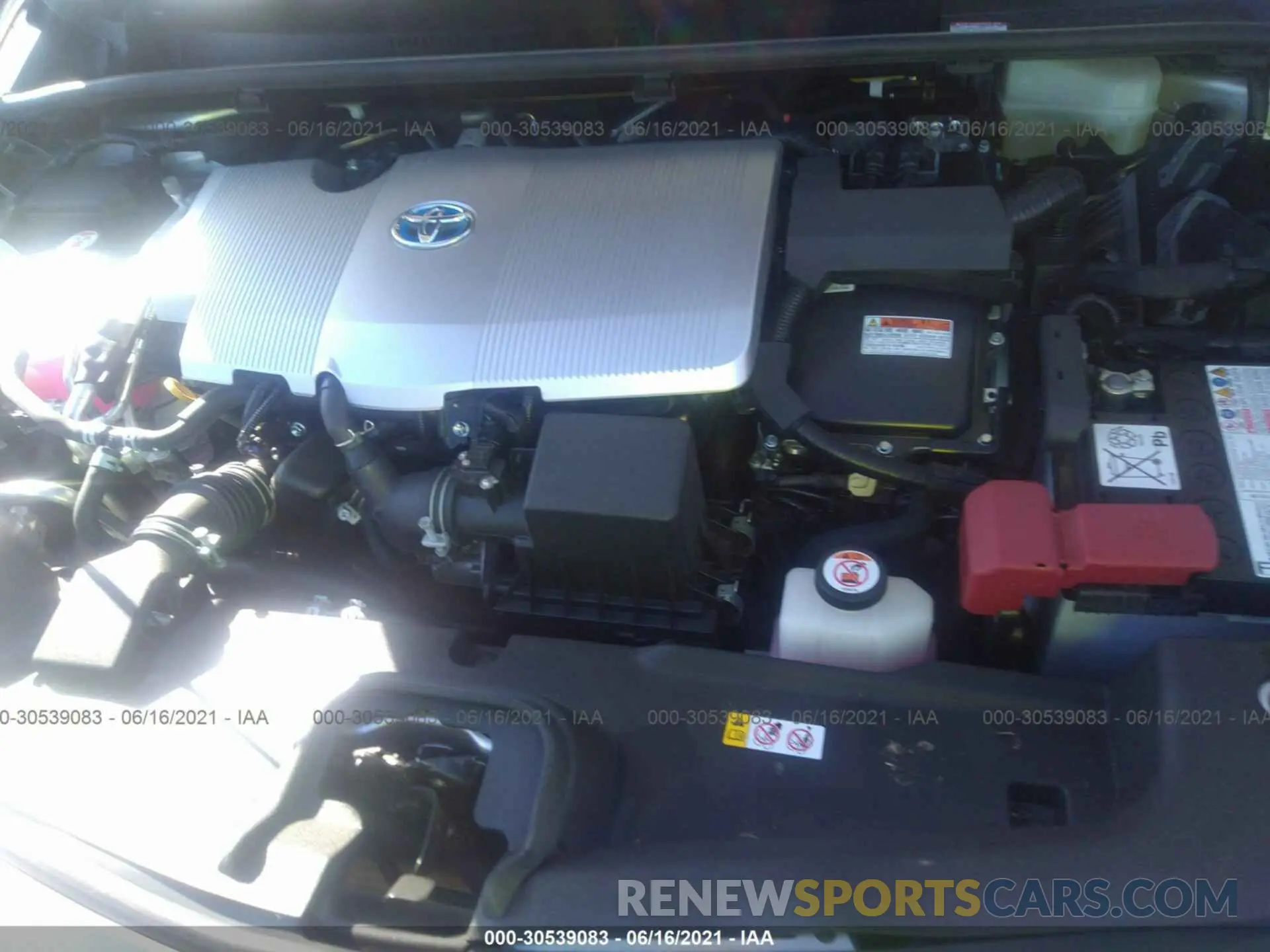 10 fotografías del automóvil dañado JTDKARFP9L3135267 TOYOTA PRIUS PRIME 2020