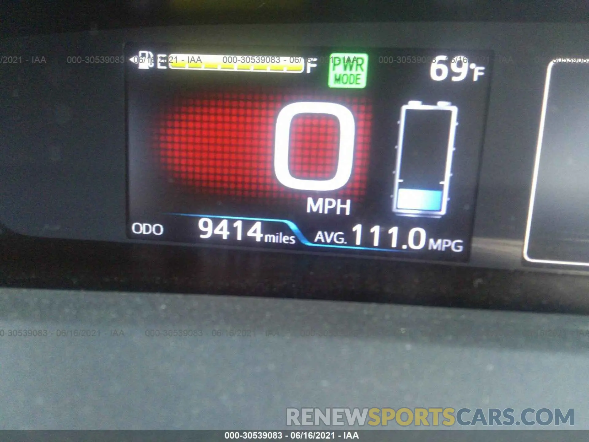 7 fotografías del automóvil dañado JTDKARFP9L3135267 TOYOTA PRIUS PRIME 2020