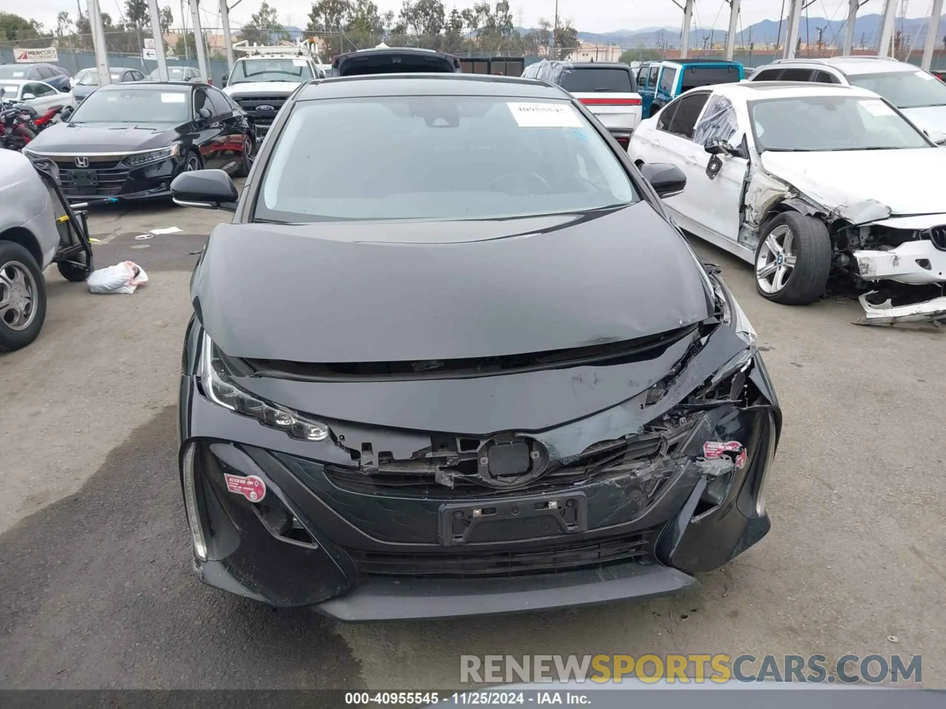 12 fotografías del automóvil dañado JTDKARFP9L3144230 TOYOTA PRIUS PRIME 2020