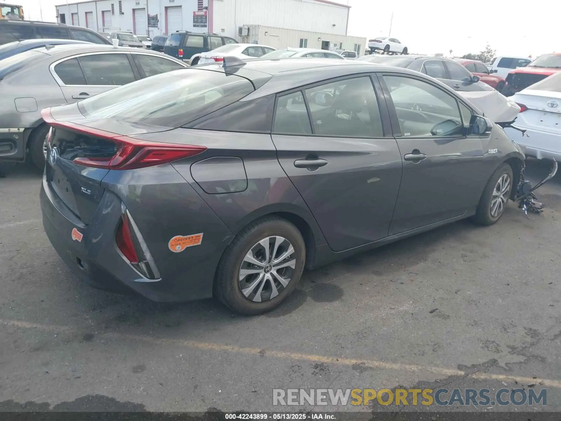 4 fotografías del automóvil dañado JTDKARFP9L3148262 TOYOTA PRIUS PRIME 2020