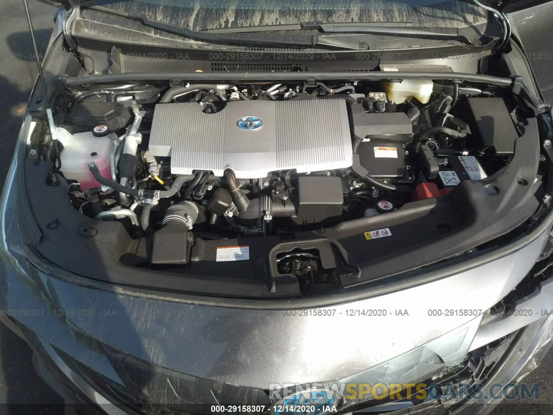 10 fotografías del automóvil dañado JTDKARFP9L3152179 TOYOTA PRIUS PRIME 2020