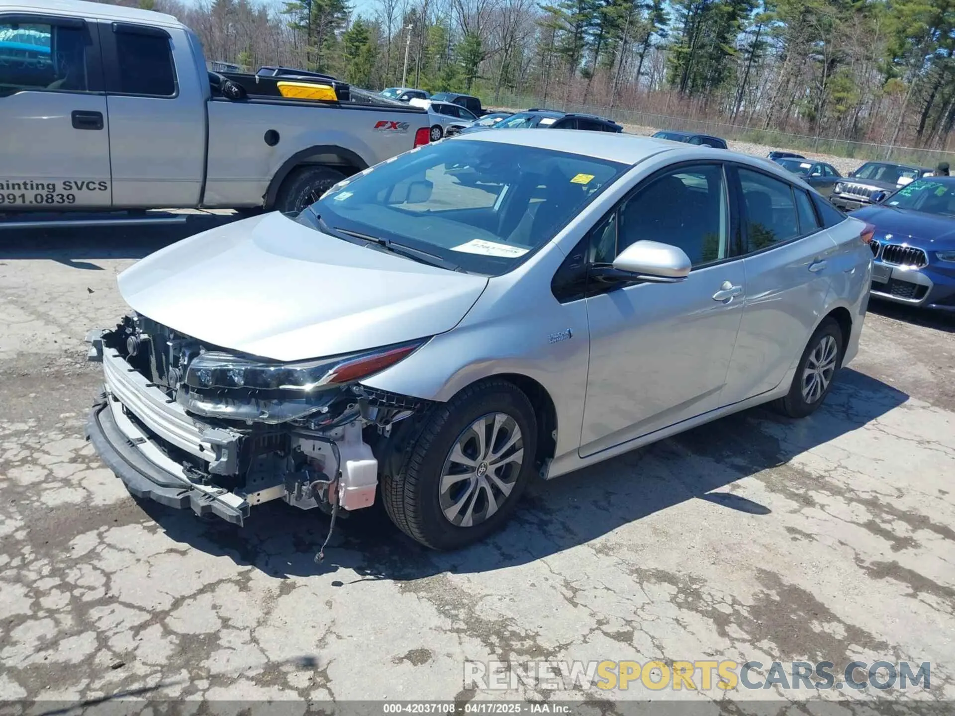 2 fotografías del automóvil dañado JTDKARFPXL3137917 TOYOTA PRIUS PRIME 2020