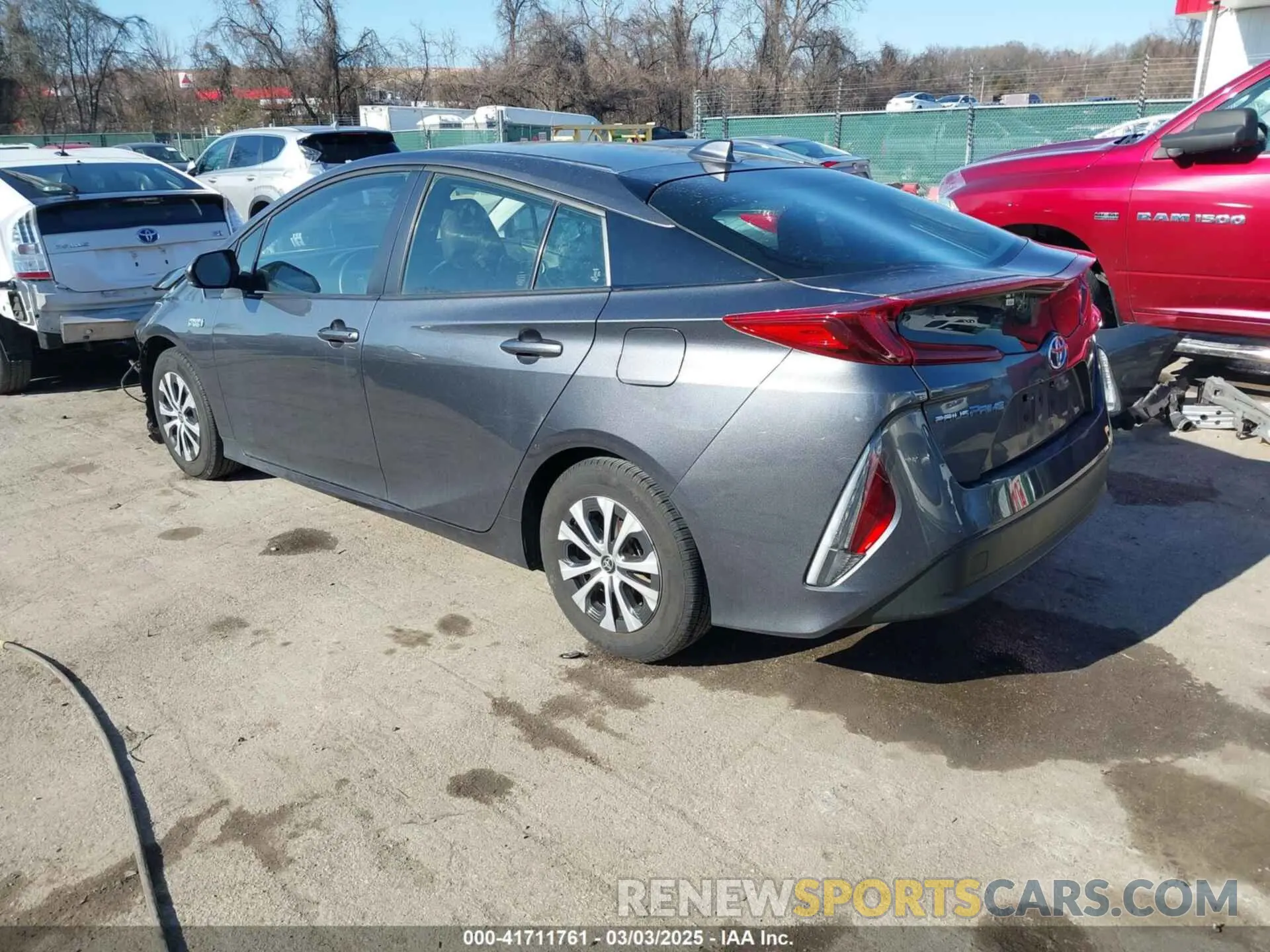 3 fotografías del automóvil dañado JTDKAMFP0M3176097 TOYOTA PRIUS PRIME 2021