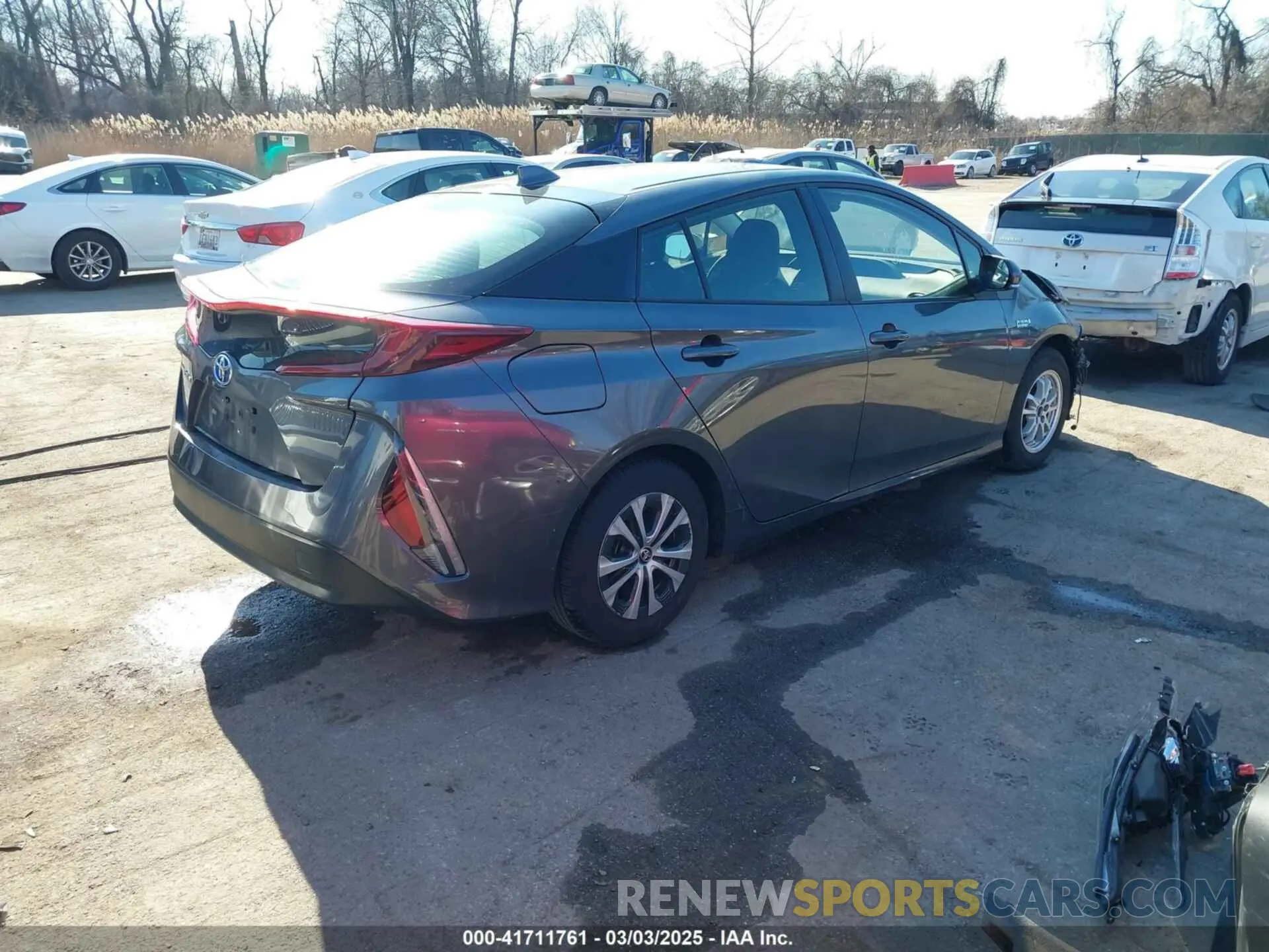 4 fotografías del automóvil dañado JTDKAMFP0M3176097 TOYOTA PRIUS PRIME 2021