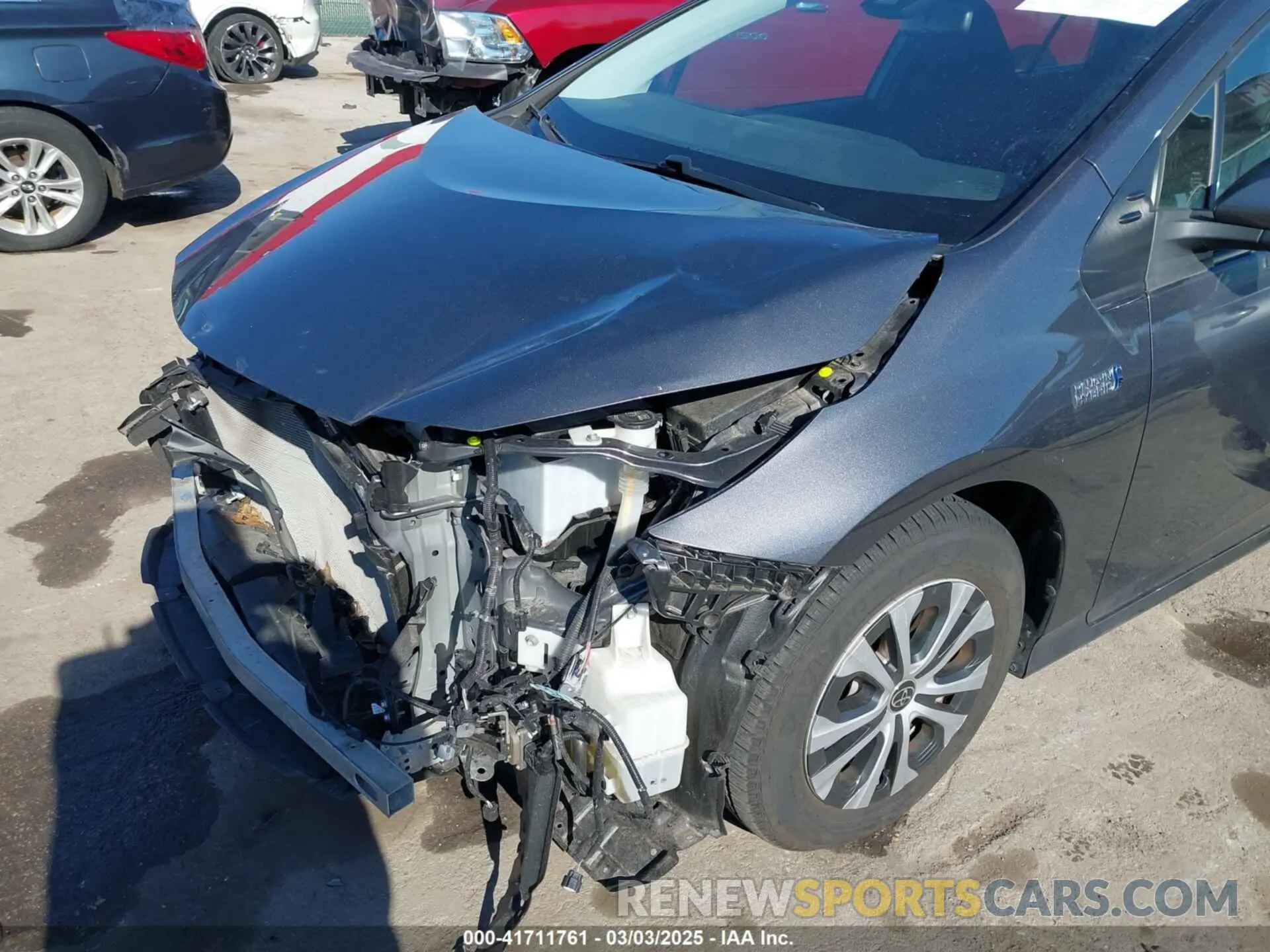 6 fotografías del automóvil dañado JTDKAMFP0M3176097 TOYOTA PRIUS PRIME 2021