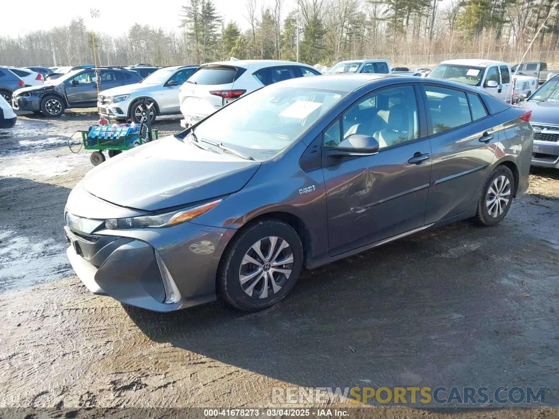 2 fotografías del automóvil dañado JTDKAMFP0M3187116 TOYOTA PRIUS PRIME 2021