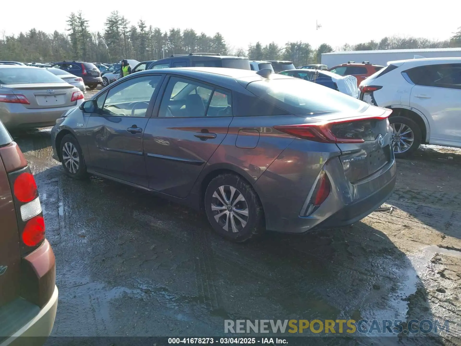 3 fotografías del automóvil dañado JTDKAMFP0M3187116 TOYOTA PRIUS PRIME 2021