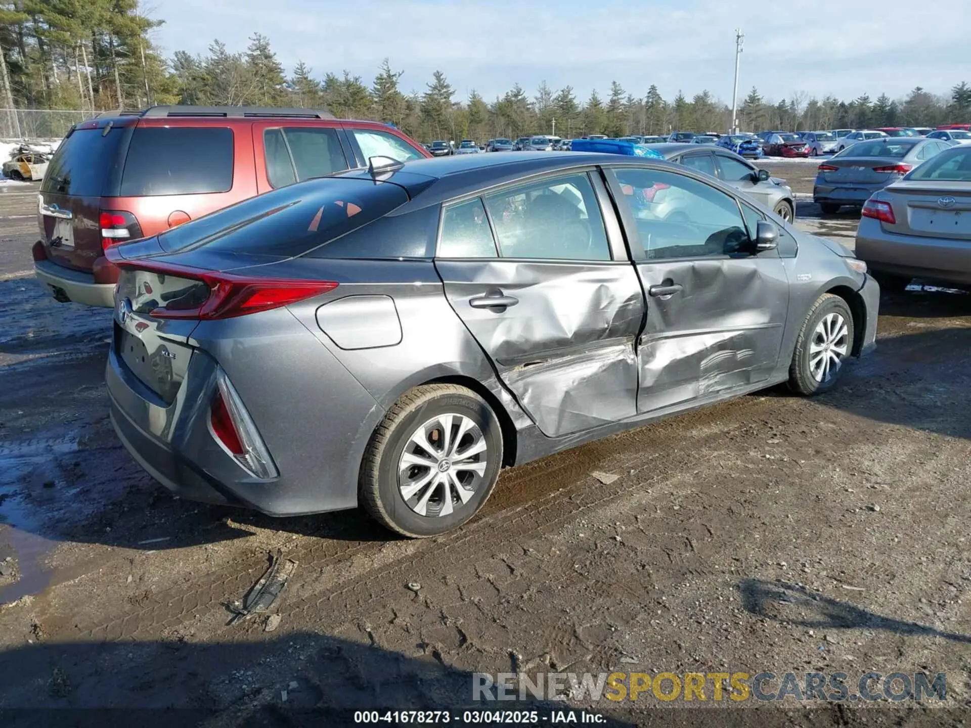 4 fotografías del automóvil dañado JTDKAMFP0M3187116 TOYOTA PRIUS PRIME 2021