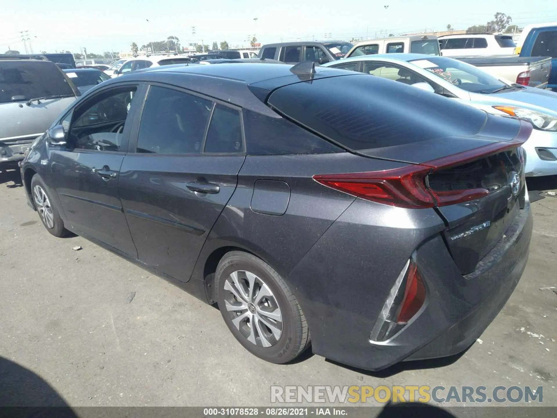 3 fotografías del automóvil dañado JTDKAMFP0M3189920 TOYOTA PRIUS PRIME 2021