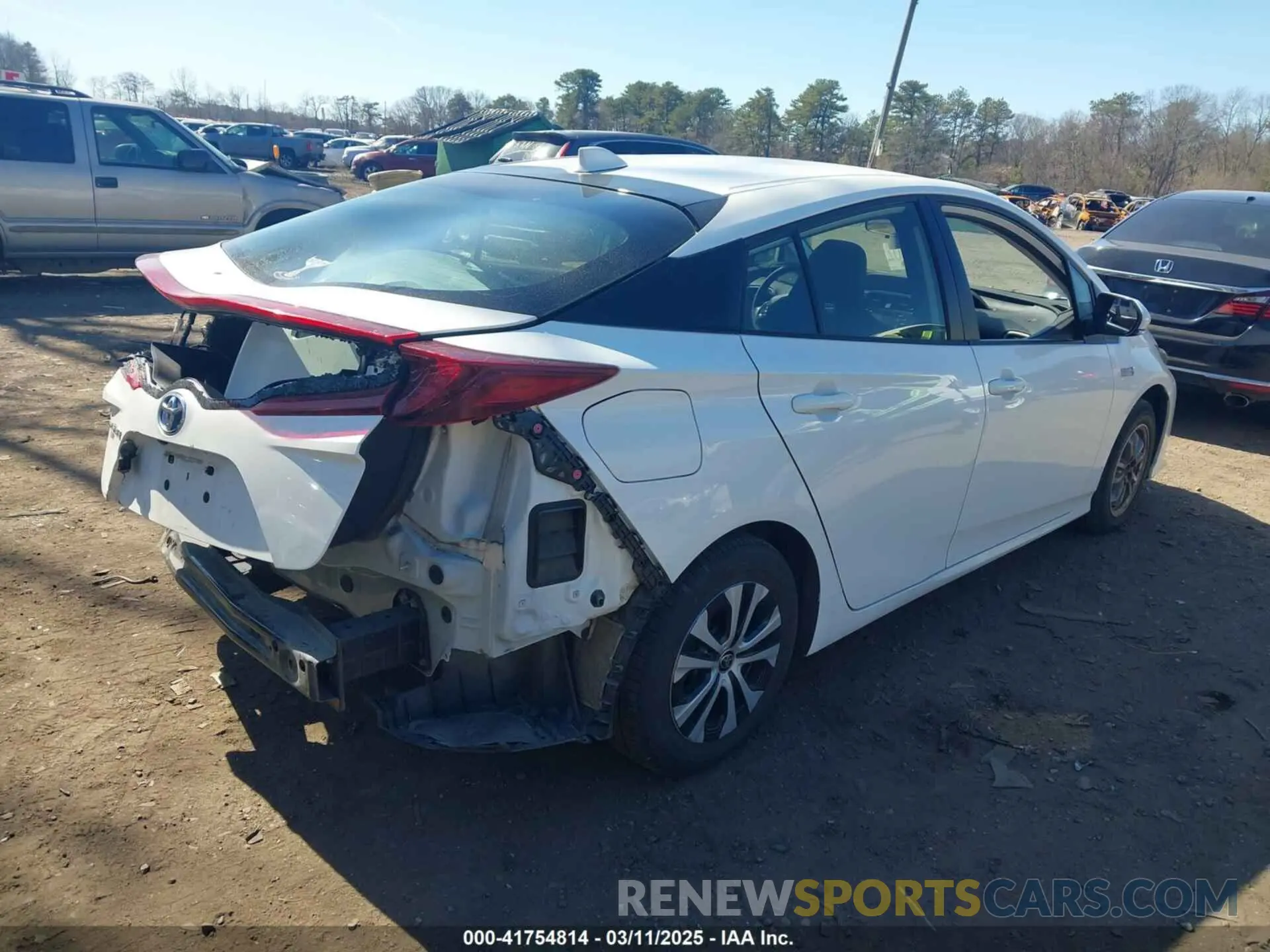 4 fotografías del automóvil dañado JTDKAMFP0M3196530 TOYOTA PRIUS PRIME 2021