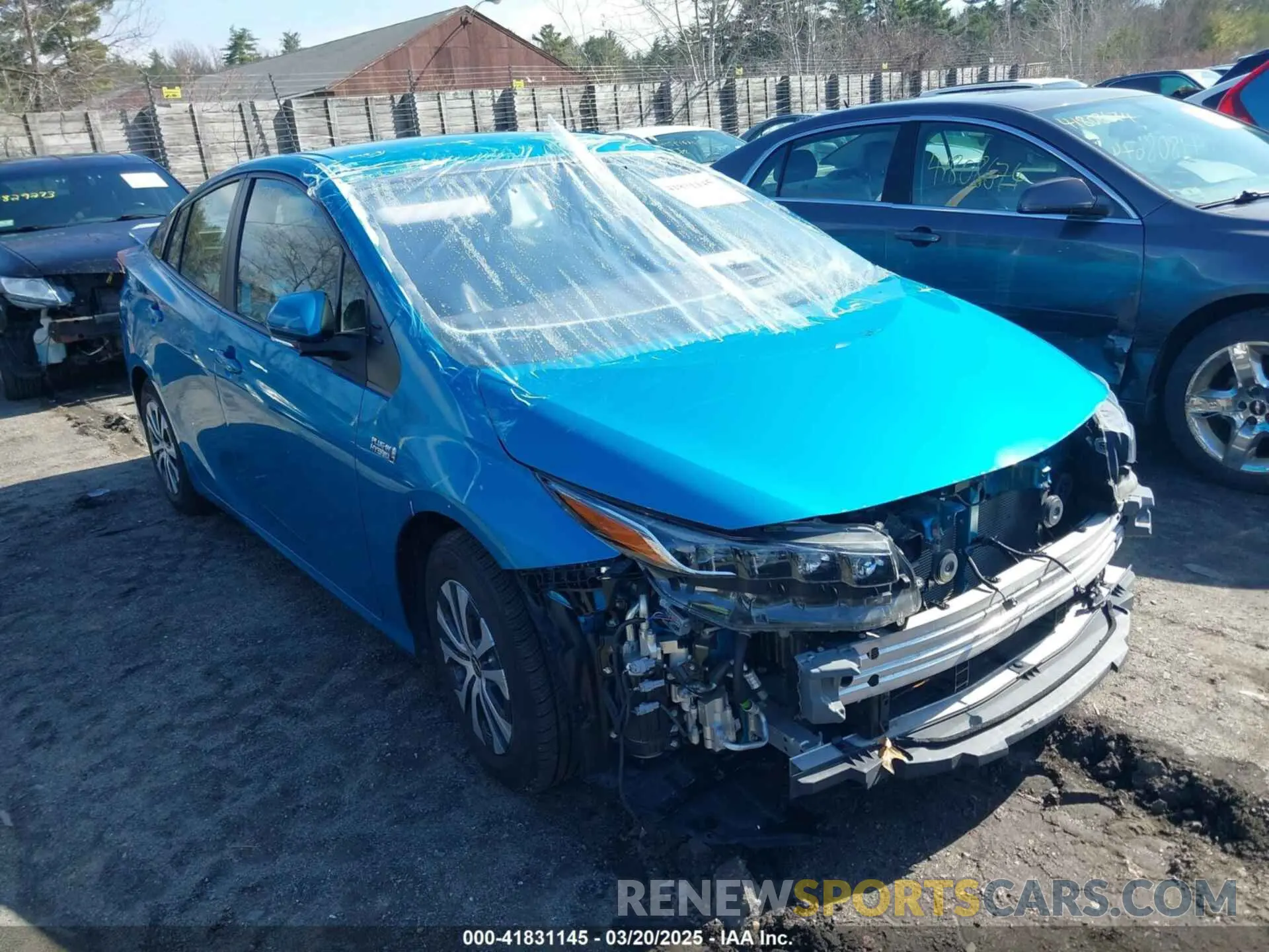 14 fotografías del automóvil dañado JTDKAMFP1M3166050 TOYOTA PRIUS PRIME 2021