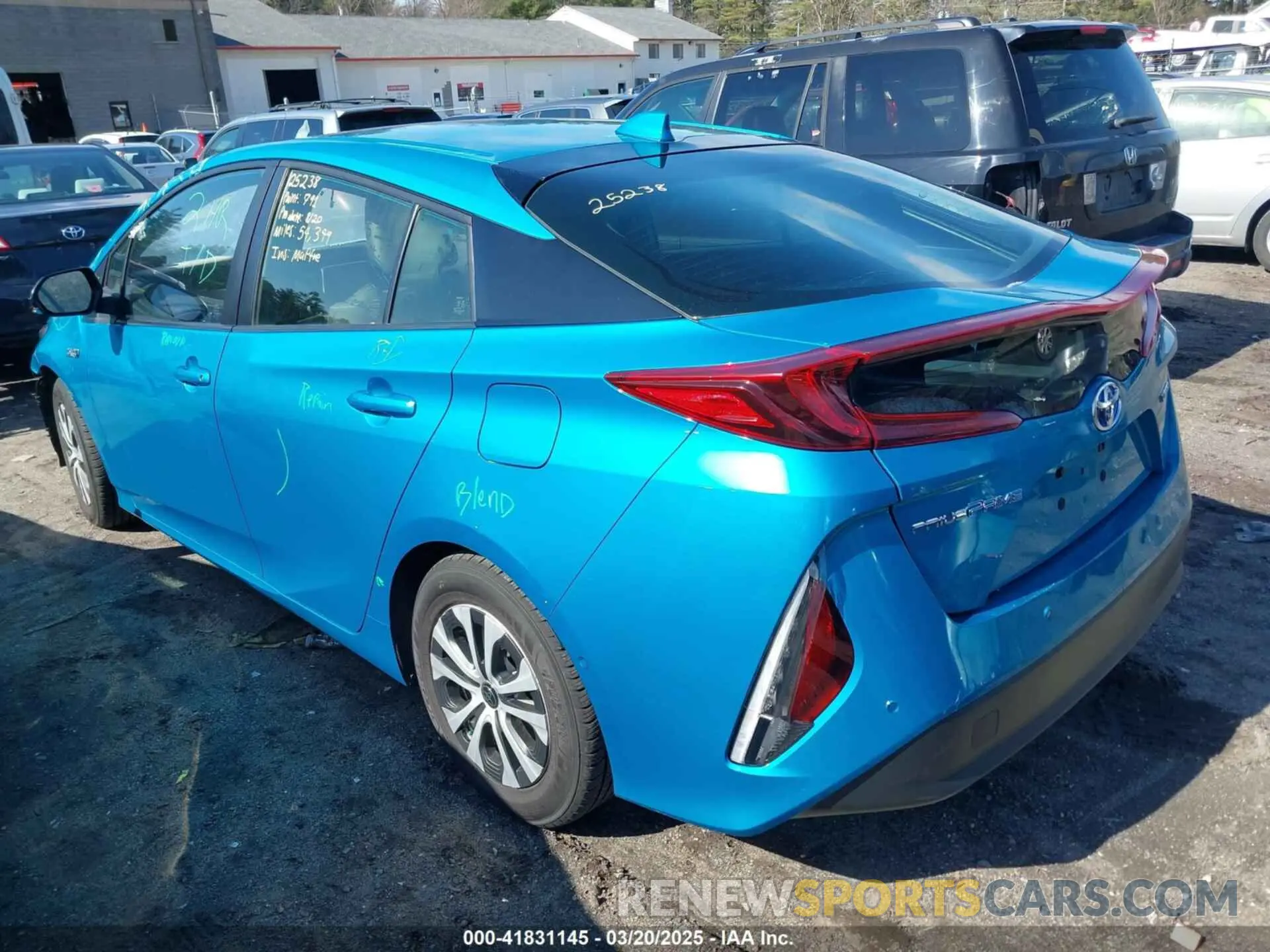 3 fotografías del automóvil dañado JTDKAMFP1M3166050 TOYOTA PRIUS PRIME 2021