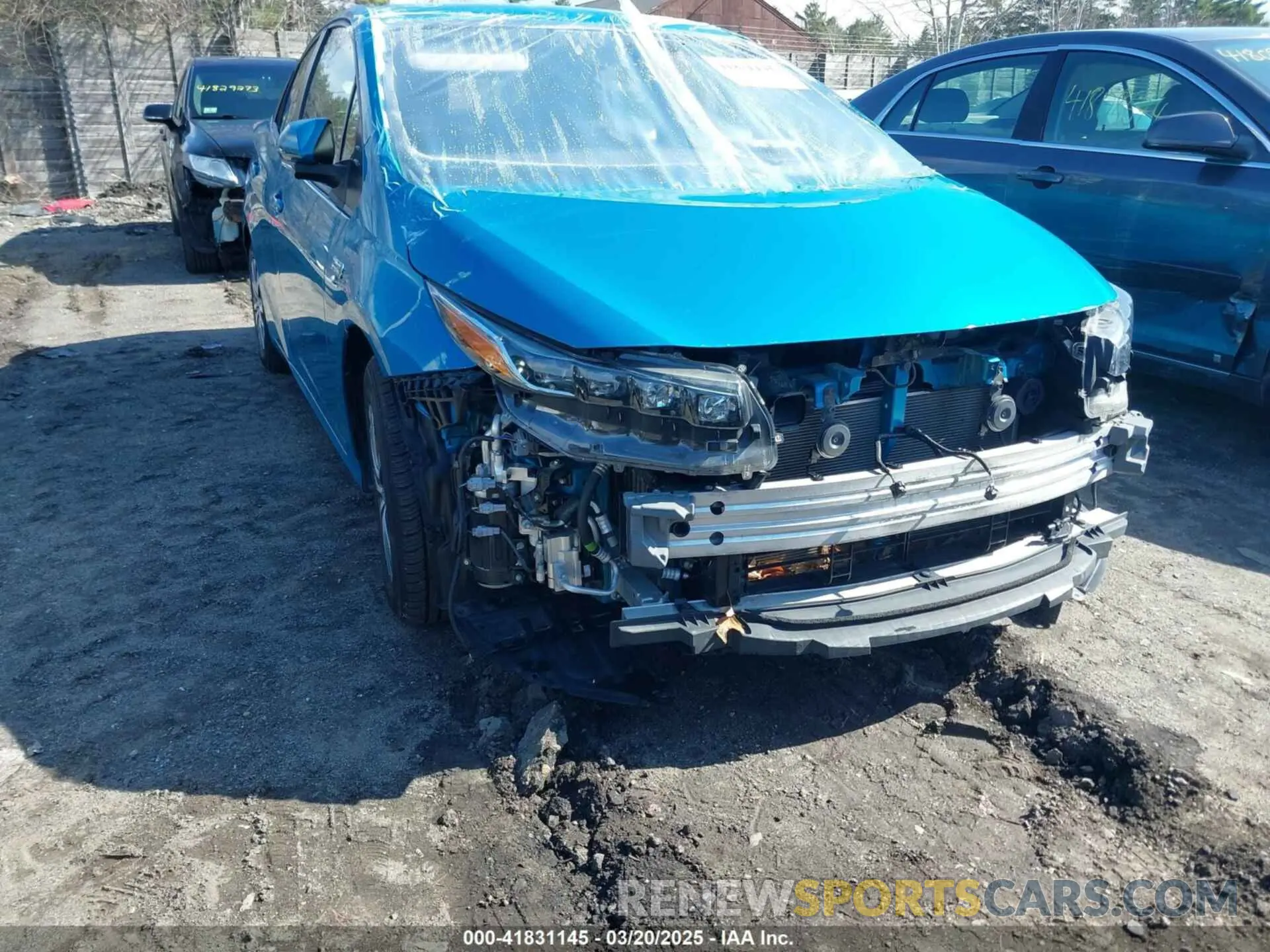 6 fotografías del automóvil dañado JTDKAMFP1M3166050 TOYOTA PRIUS PRIME 2021