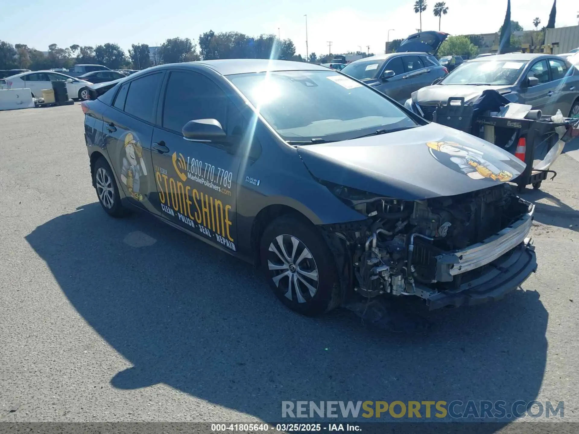 1 fotografías del automóvil dañado JTDKAMFP1M3194060 TOYOTA PRIUS PRIME 2021