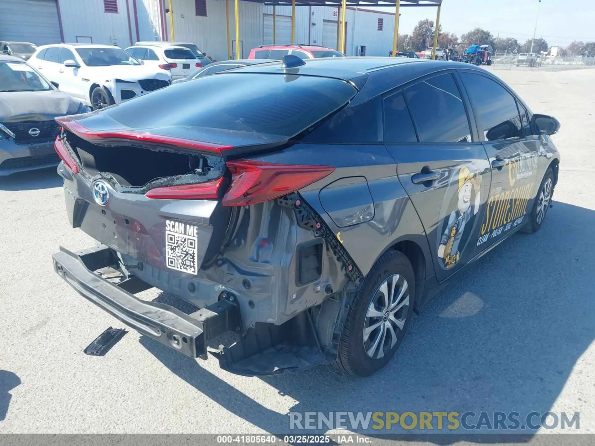 4 fotografías del automóvil dañado JTDKAMFP1M3194060 TOYOTA PRIUS PRIME 2021