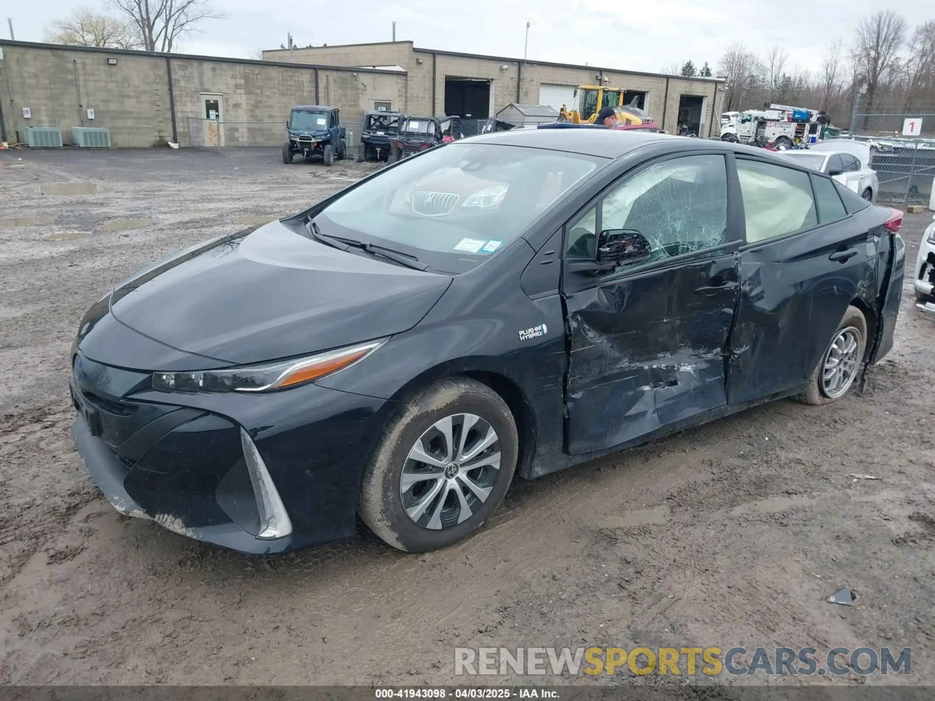 2 fotografías del automóvil dañado JTDKAMFP2M3165859 TOYOTA PRIUS PRIME 2021